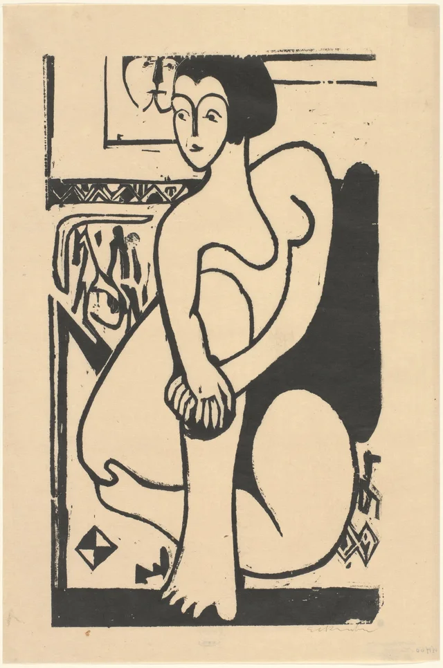 Seated nude