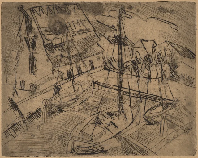 Puerto de Burgstaaken, Ernst Ludwig Kirchner