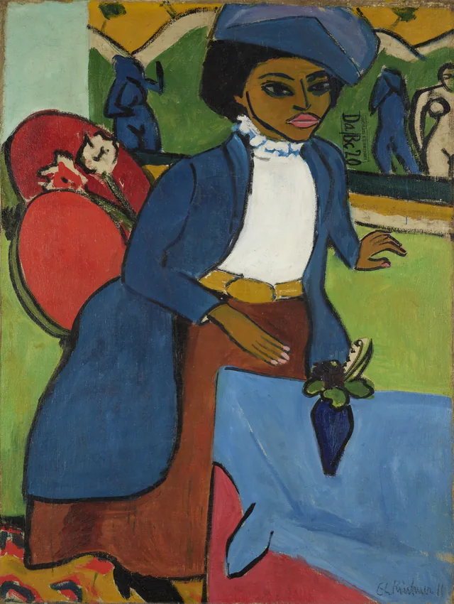 Retrato de mujer, Ernst Ludwig Kirchner