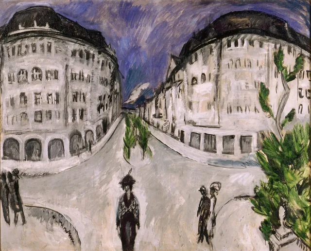 Calle junto al parque de Schöneberg, Ernst Ludwig Kirchner