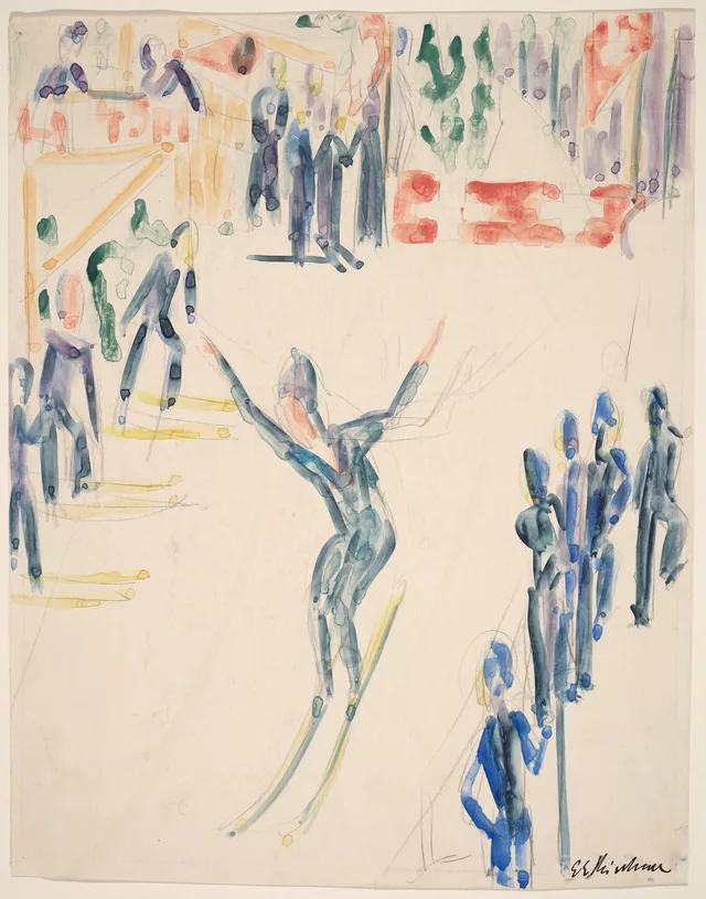 Ski Jumper, Ernst Ludwig Kirchner