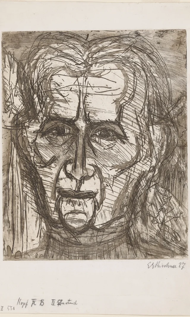Head of Frau Bauer, Ernst Ludwig Kirchner