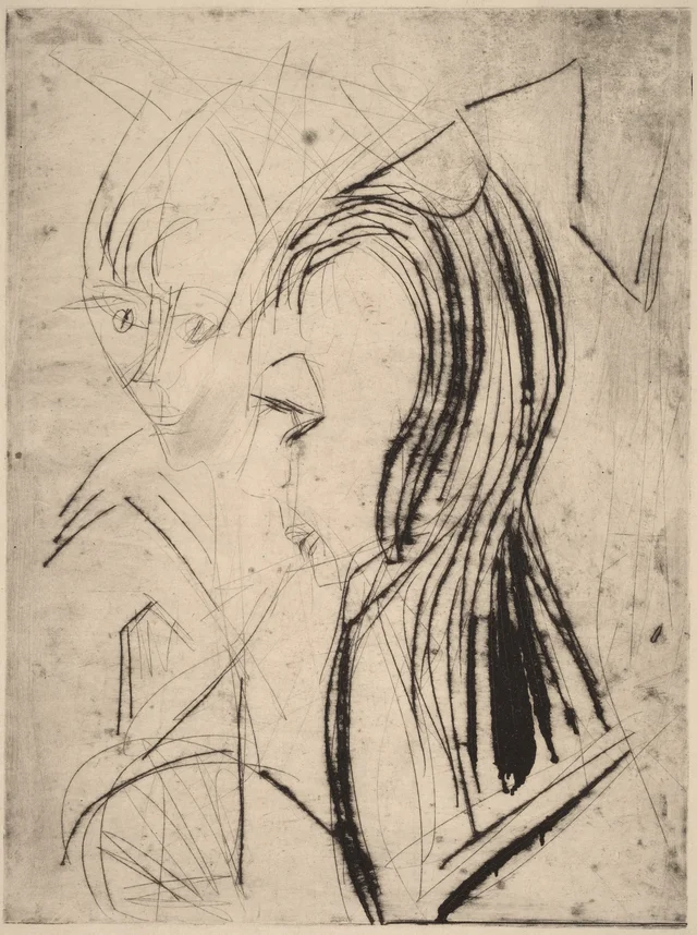 Heads of Two Girls