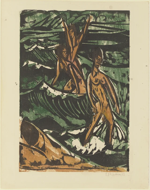 Three Bathers in the Waves