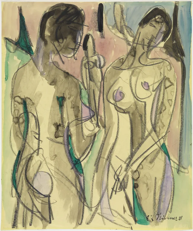 Three Nudes in the Forest, Ernst Ludwig Kirchner