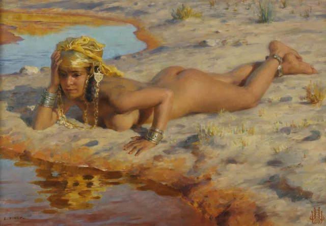 By the Wadi, Étienne Dinet