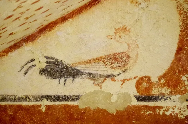 Cockerel in the pediment