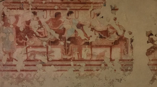 Banquet (Tomb of the Triclinium, back wall)