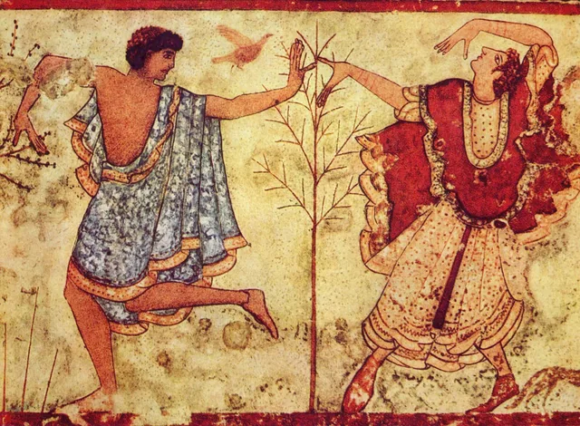 Male and female dancers (Tomb of the Triclinium), Etruscans