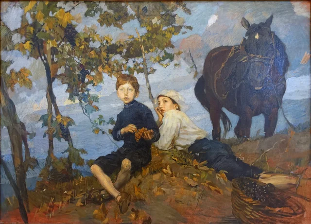 Autumn, Landscape with a Family Portrait