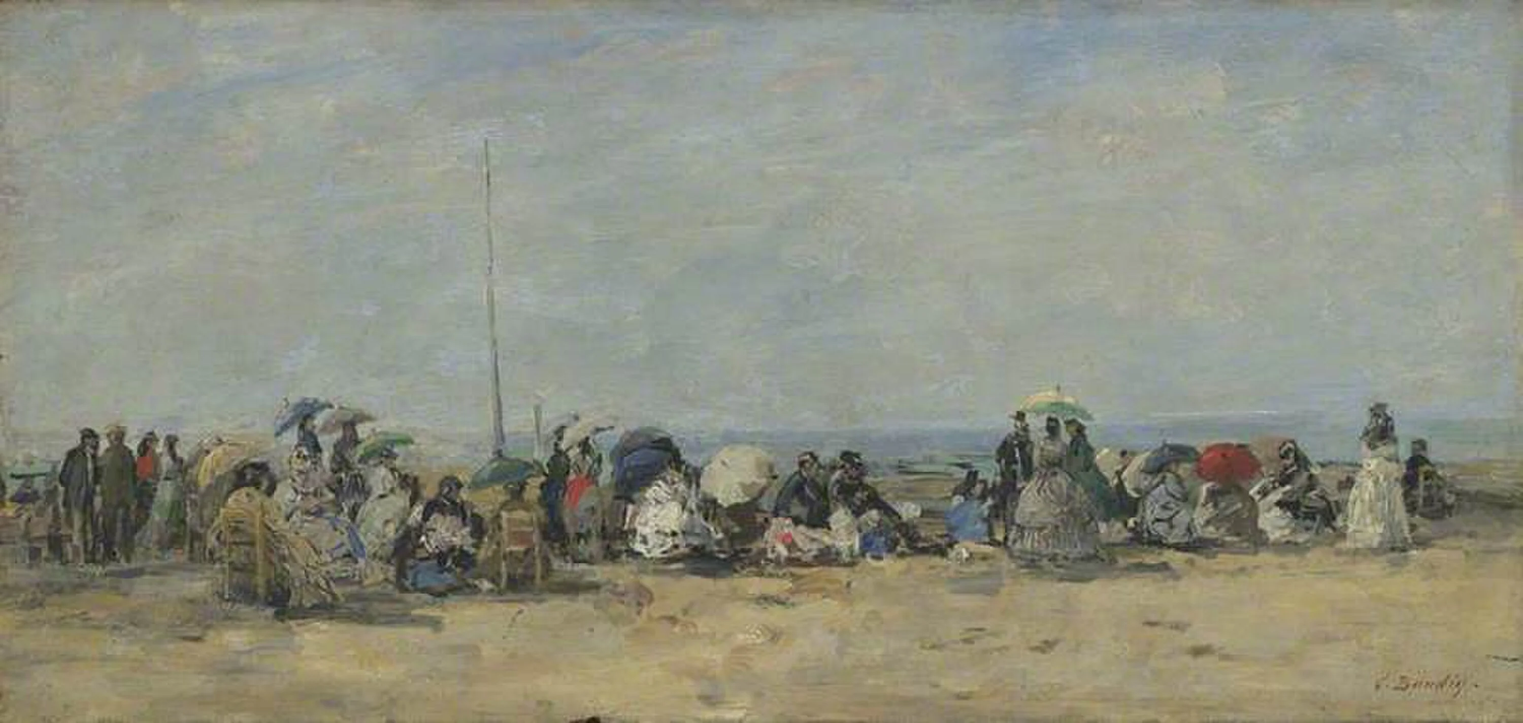 Beach Scene, Trouville, Eugène Boudin