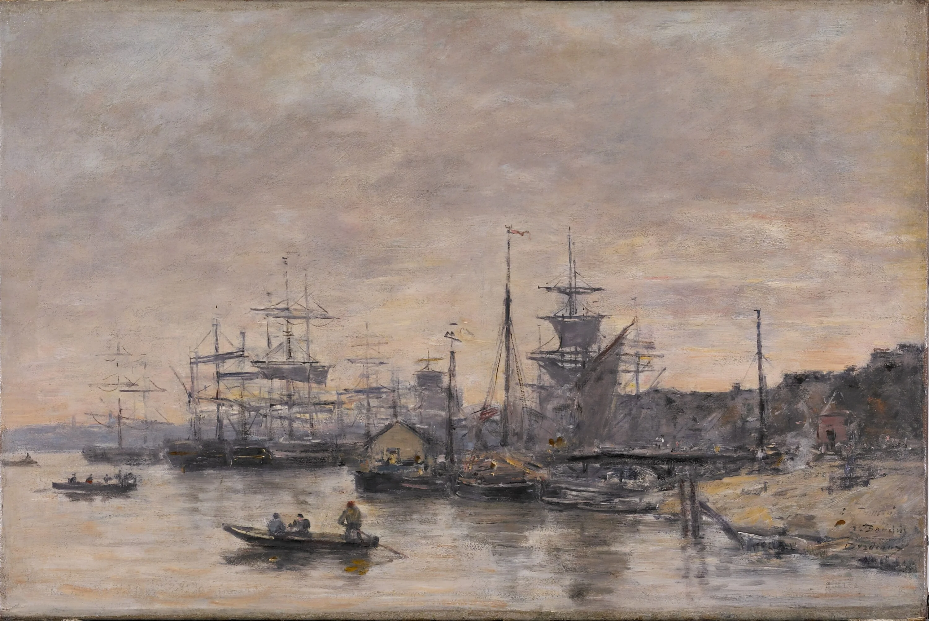 Bordeaux, the Harbor, Eugène Boudin