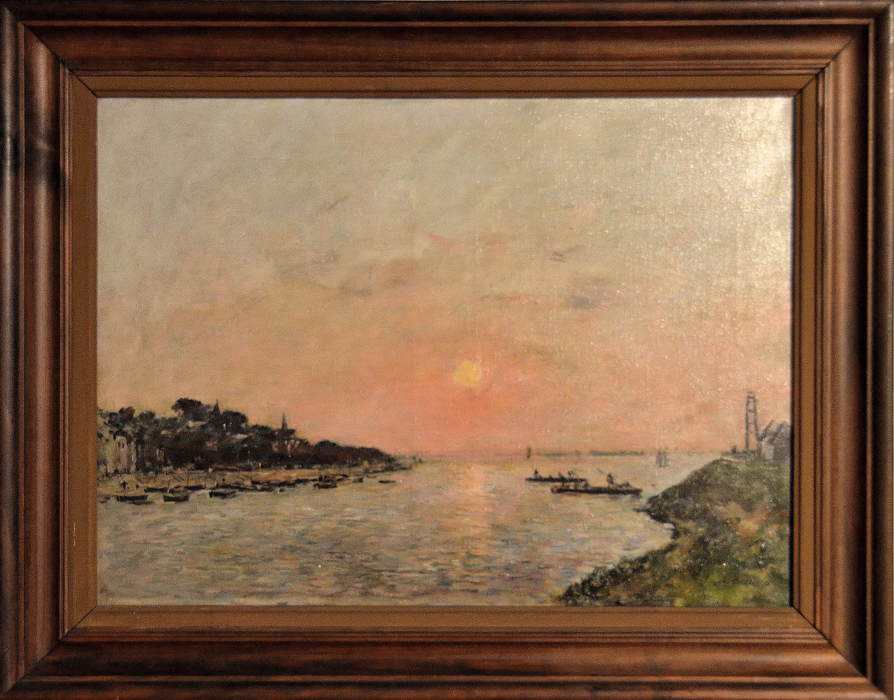 Coucher de soleil, Saint-Valéry-sur-Somme, Eugène Boudin