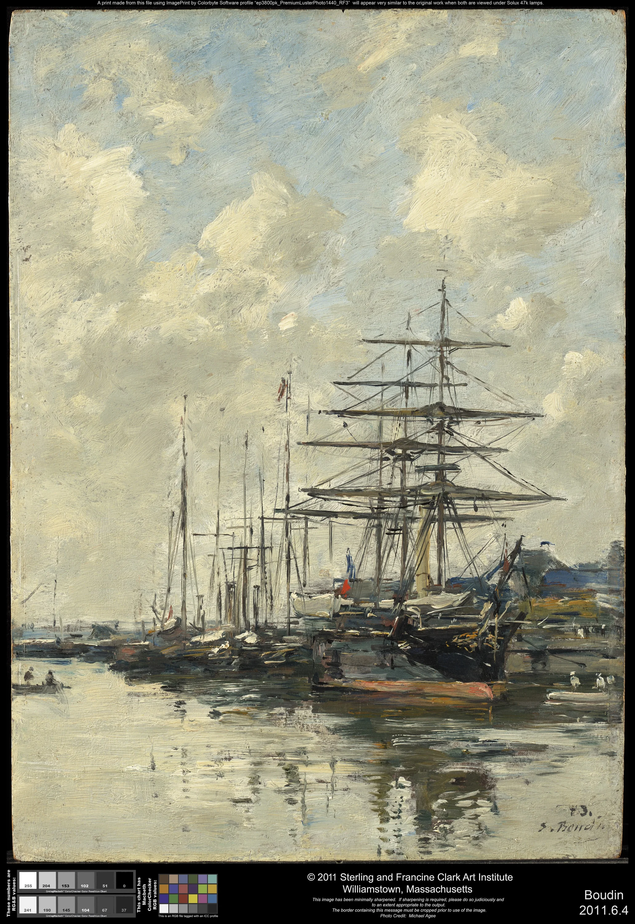 Deauville, the Boat Basin, Eugène Boudin