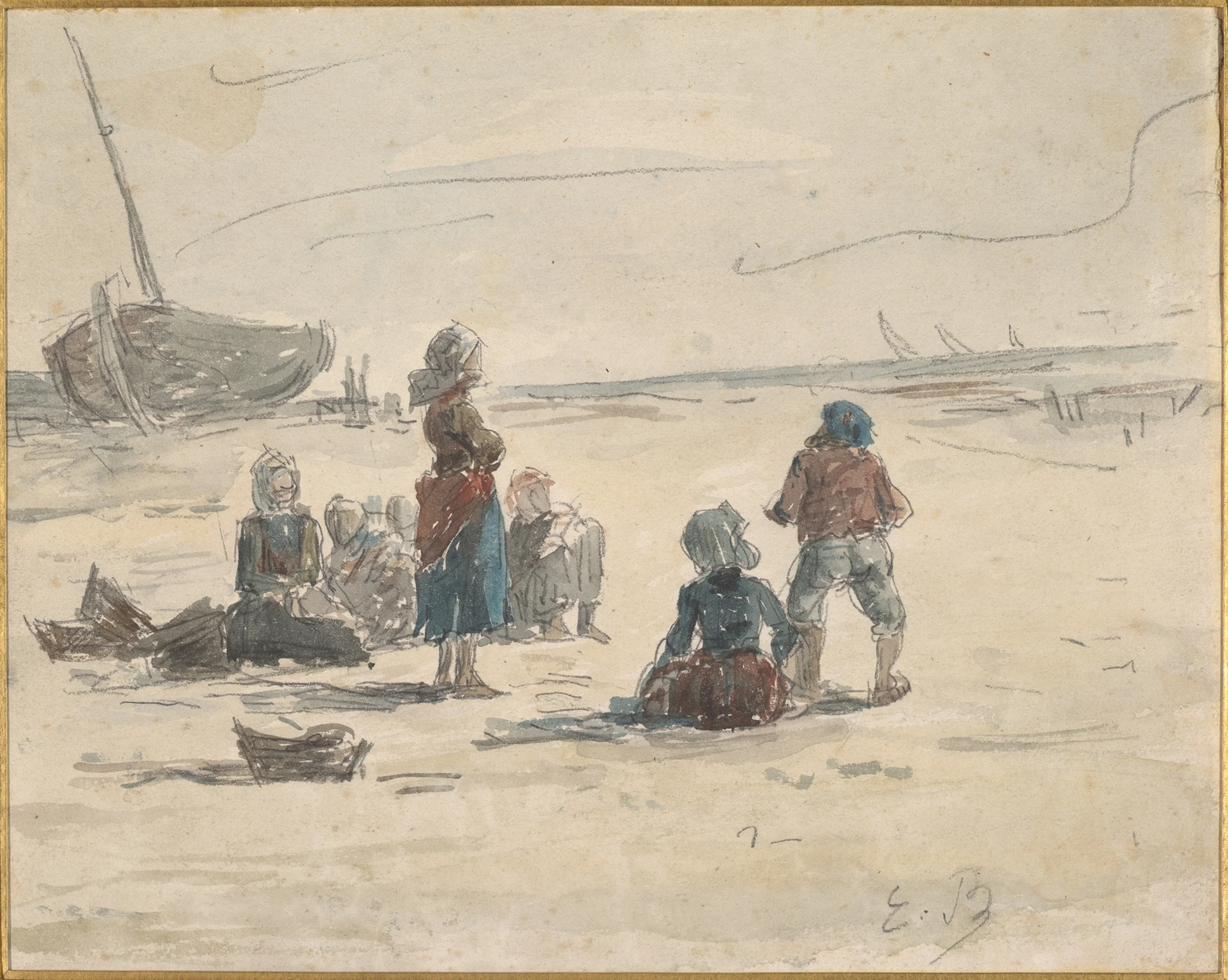 Fishermen's Wives, Eugène Boudin