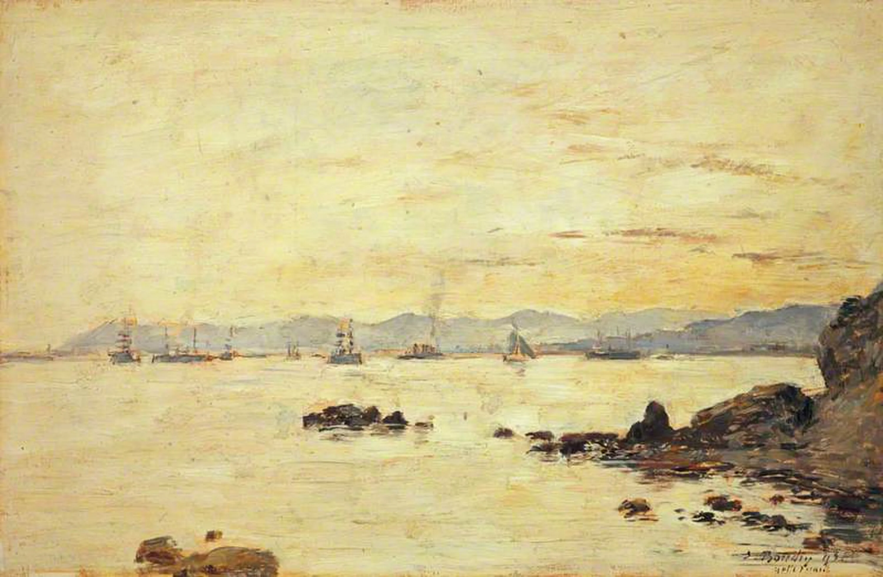 Golfe-Juan, Eugène Boudin