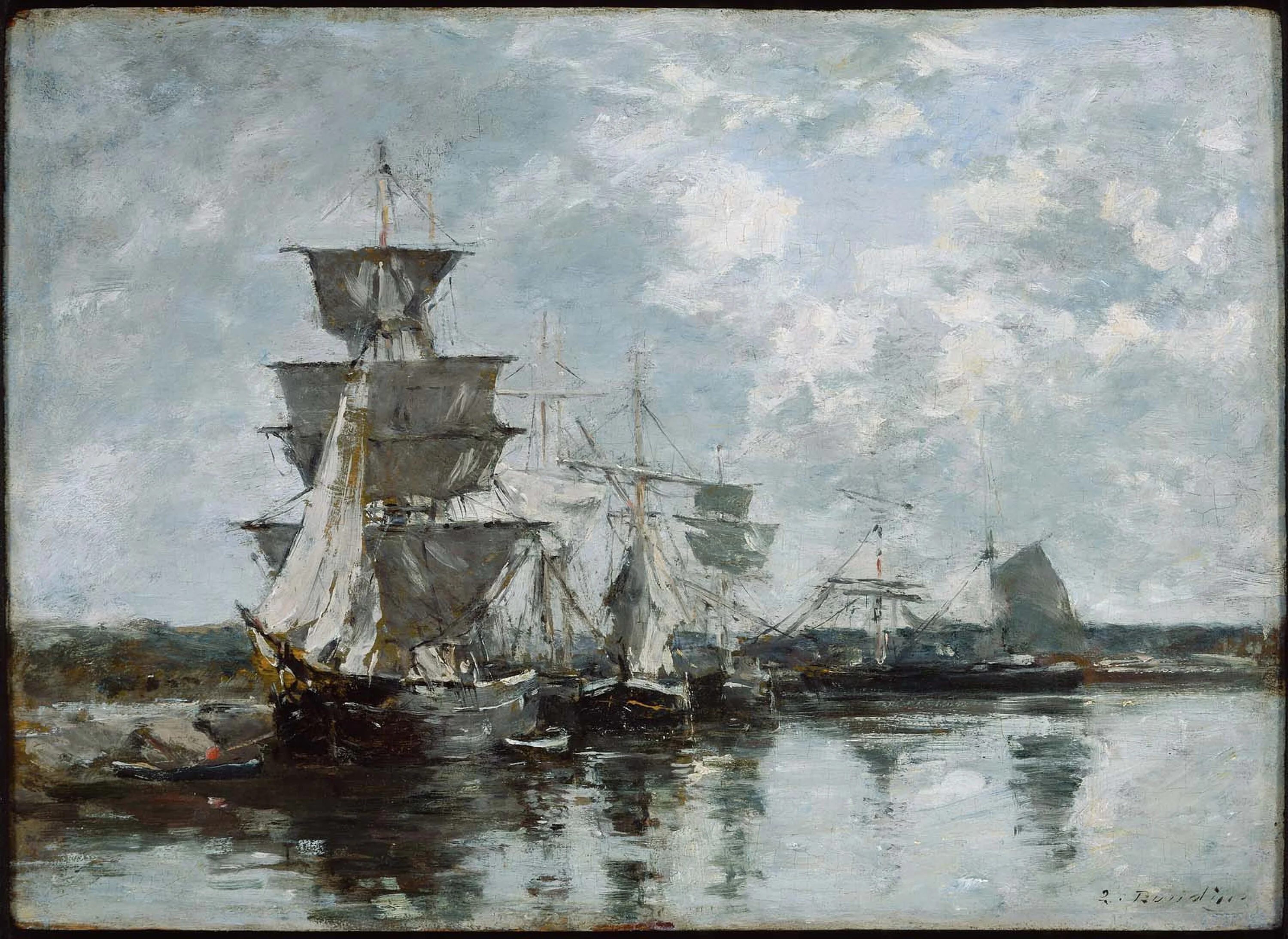Harbor Scene, Eugène Boudin