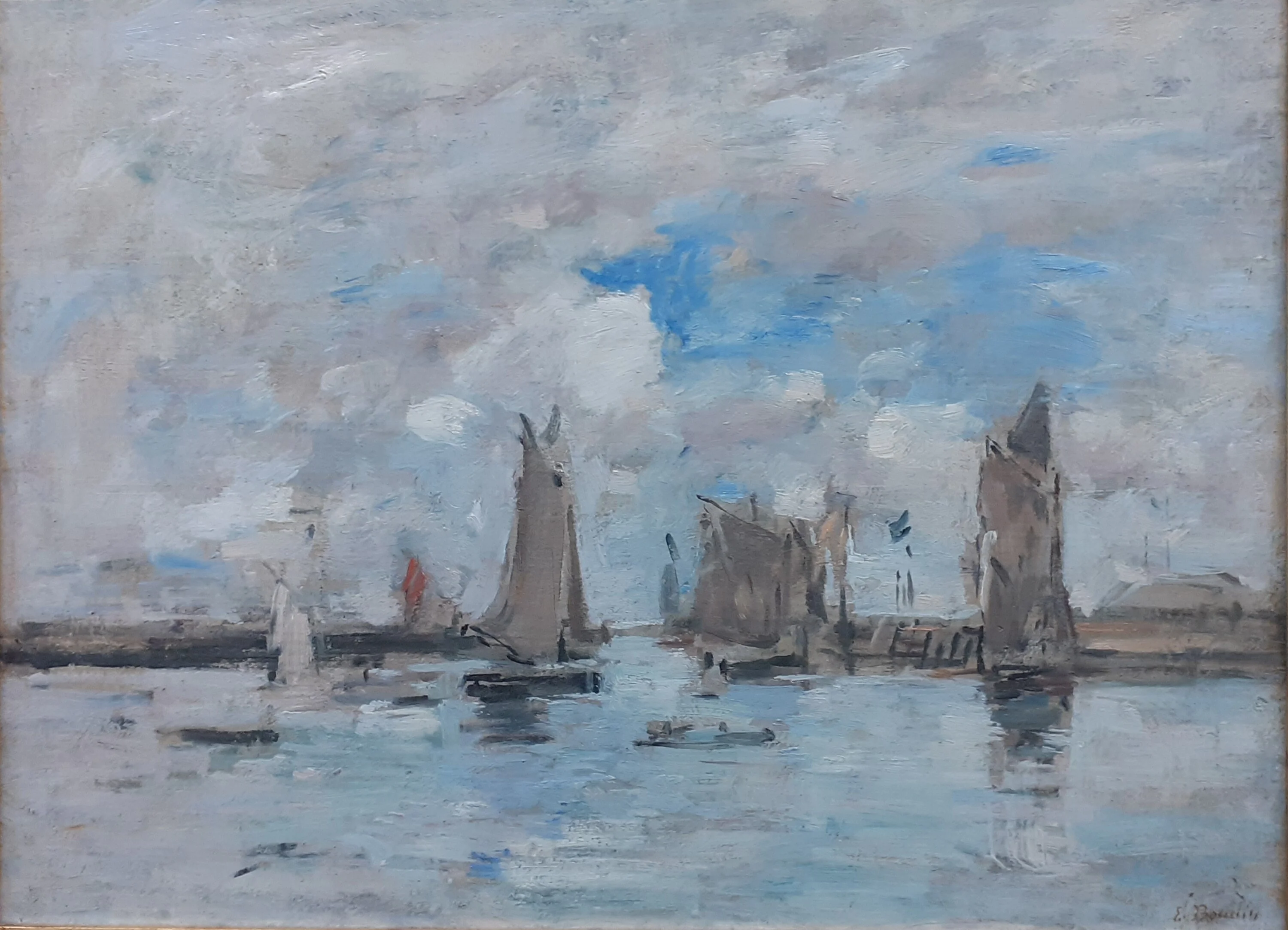 L'Entrée du port de Trouville, Eugène Boudin
