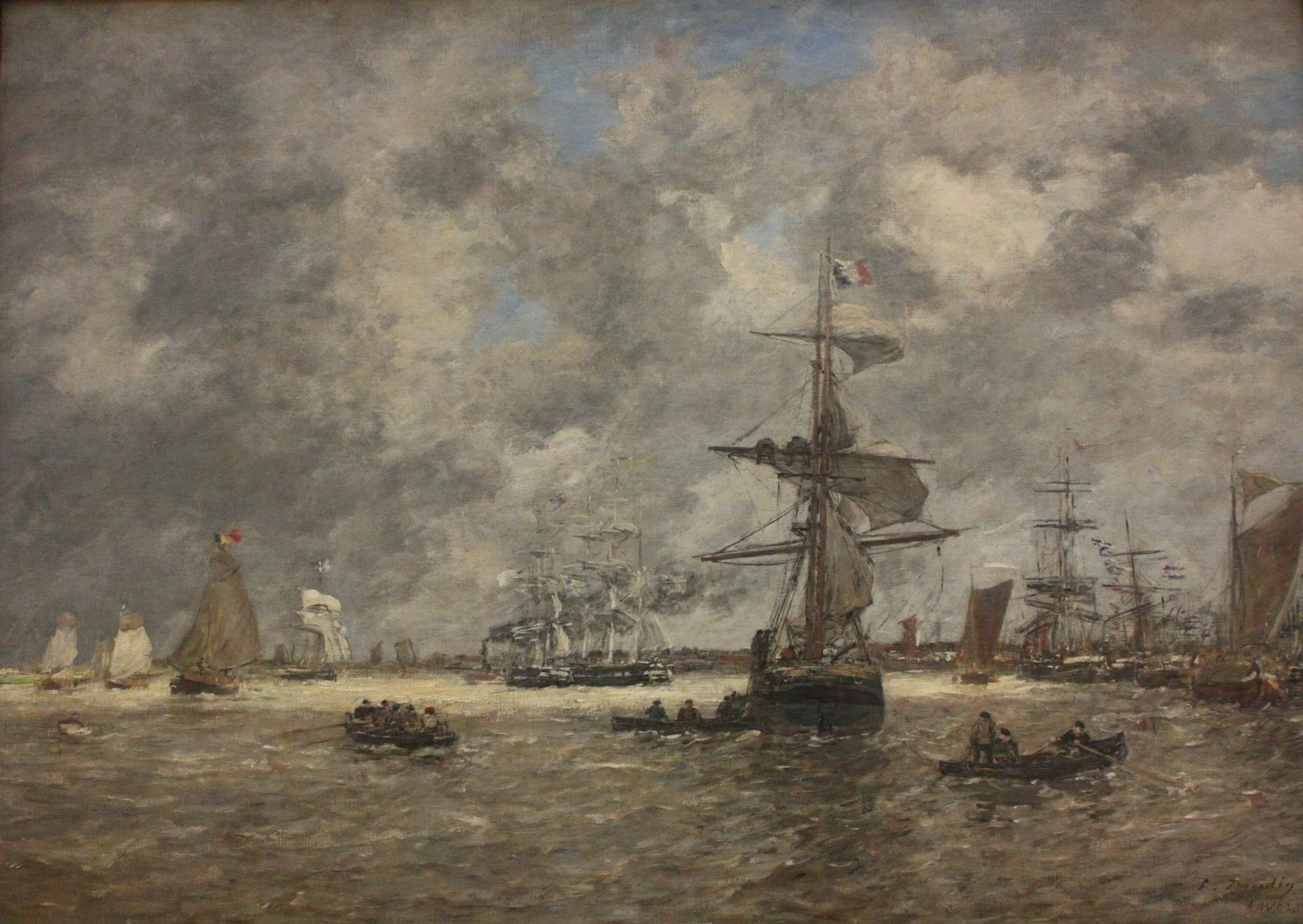 L'Escaut à Anvers, Eugène Boudin