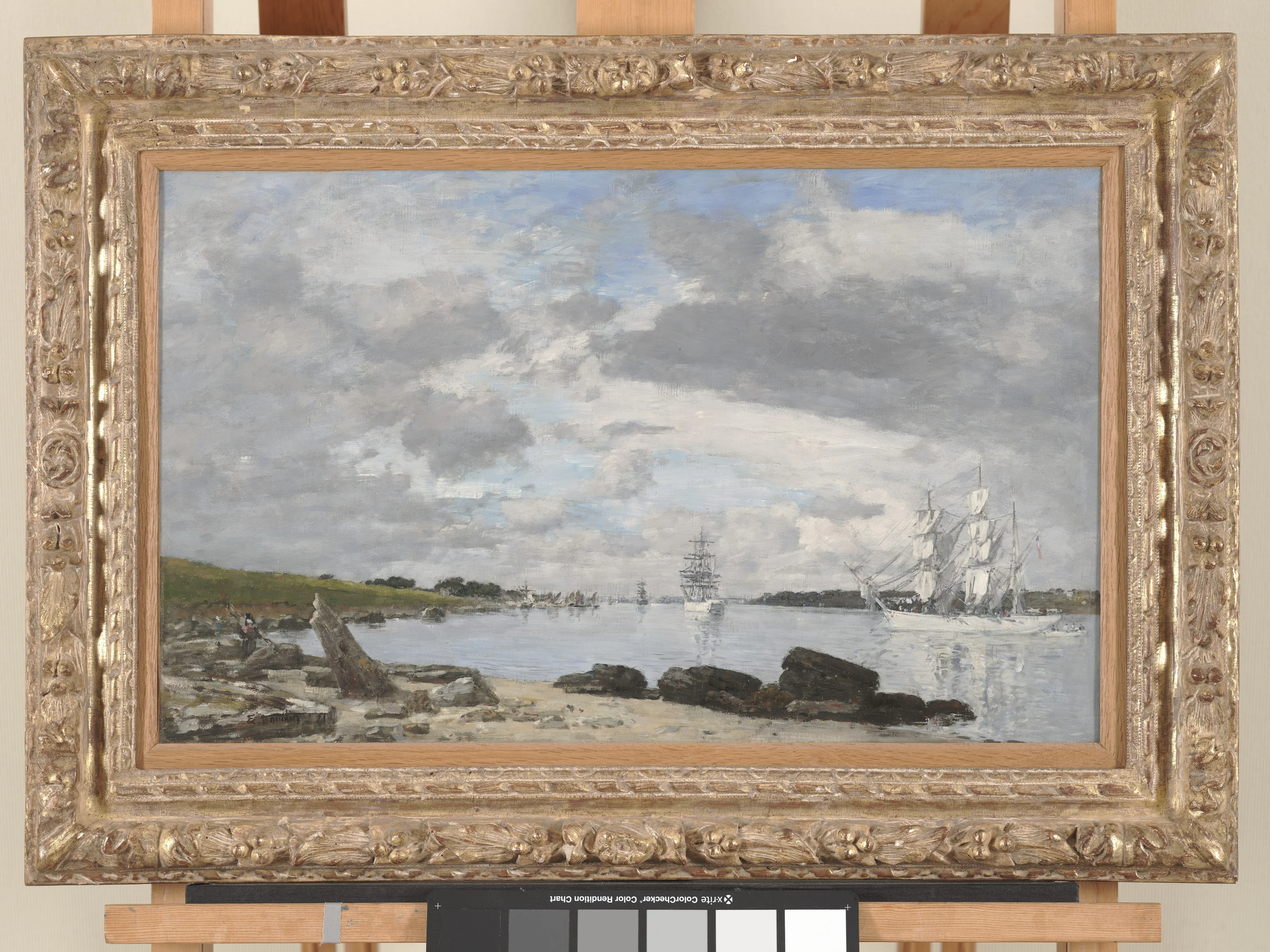 La Baie à l'embouchure de l'Élorn à Landerneau, Eugène Boudin