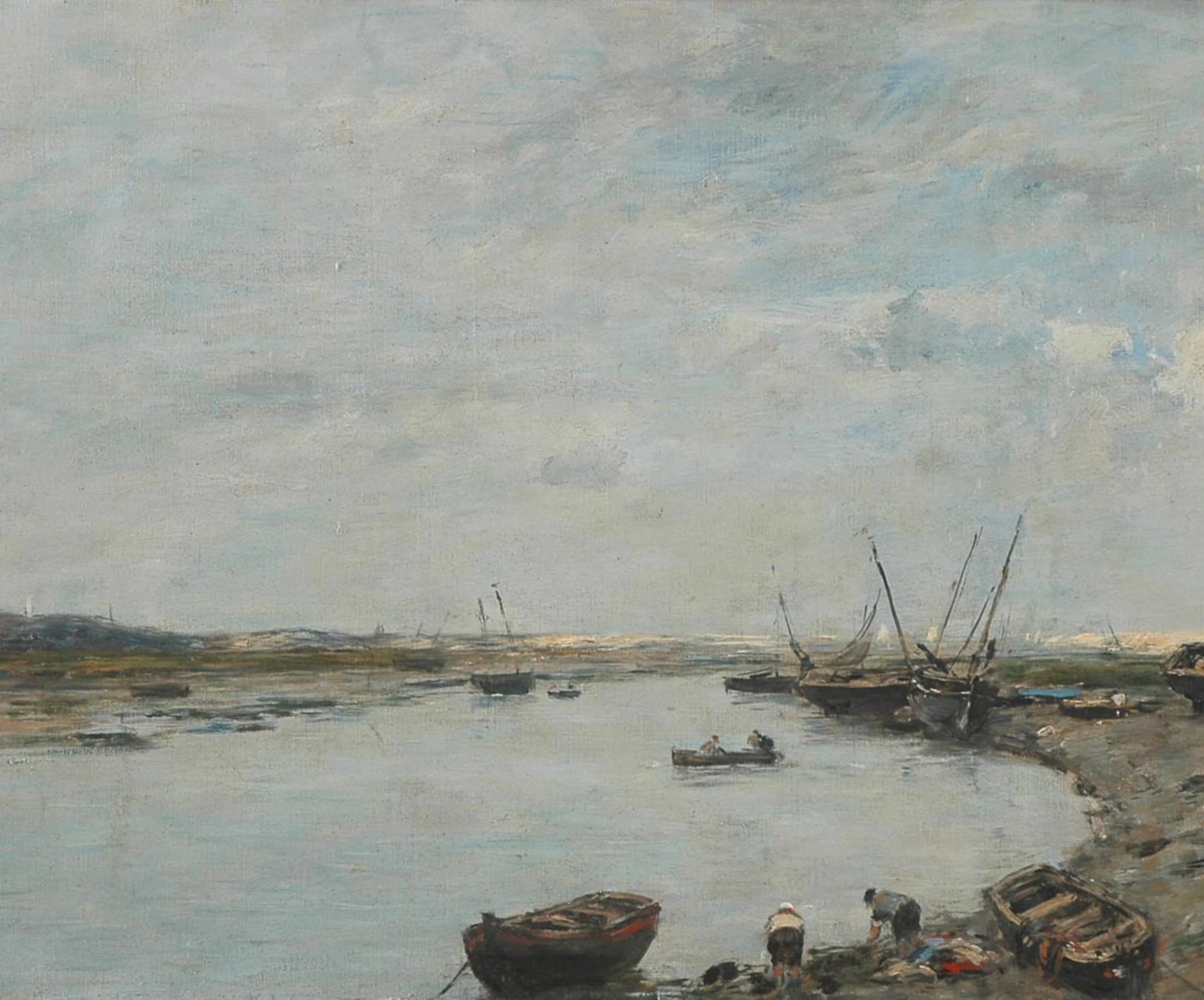 Le port d'Étaples, Eugène Boudin