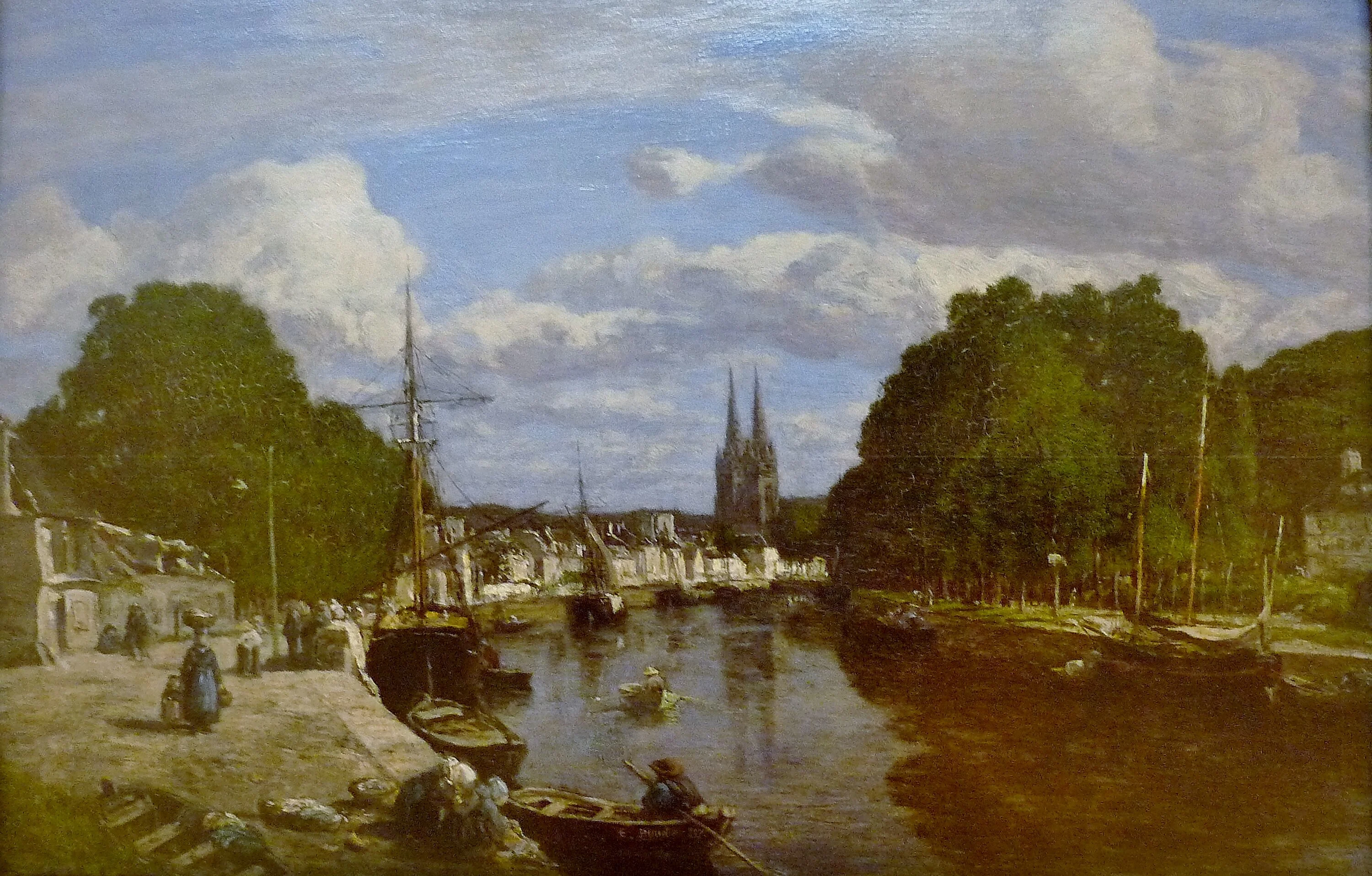 Le Port de Quimper, Eugène Boudin