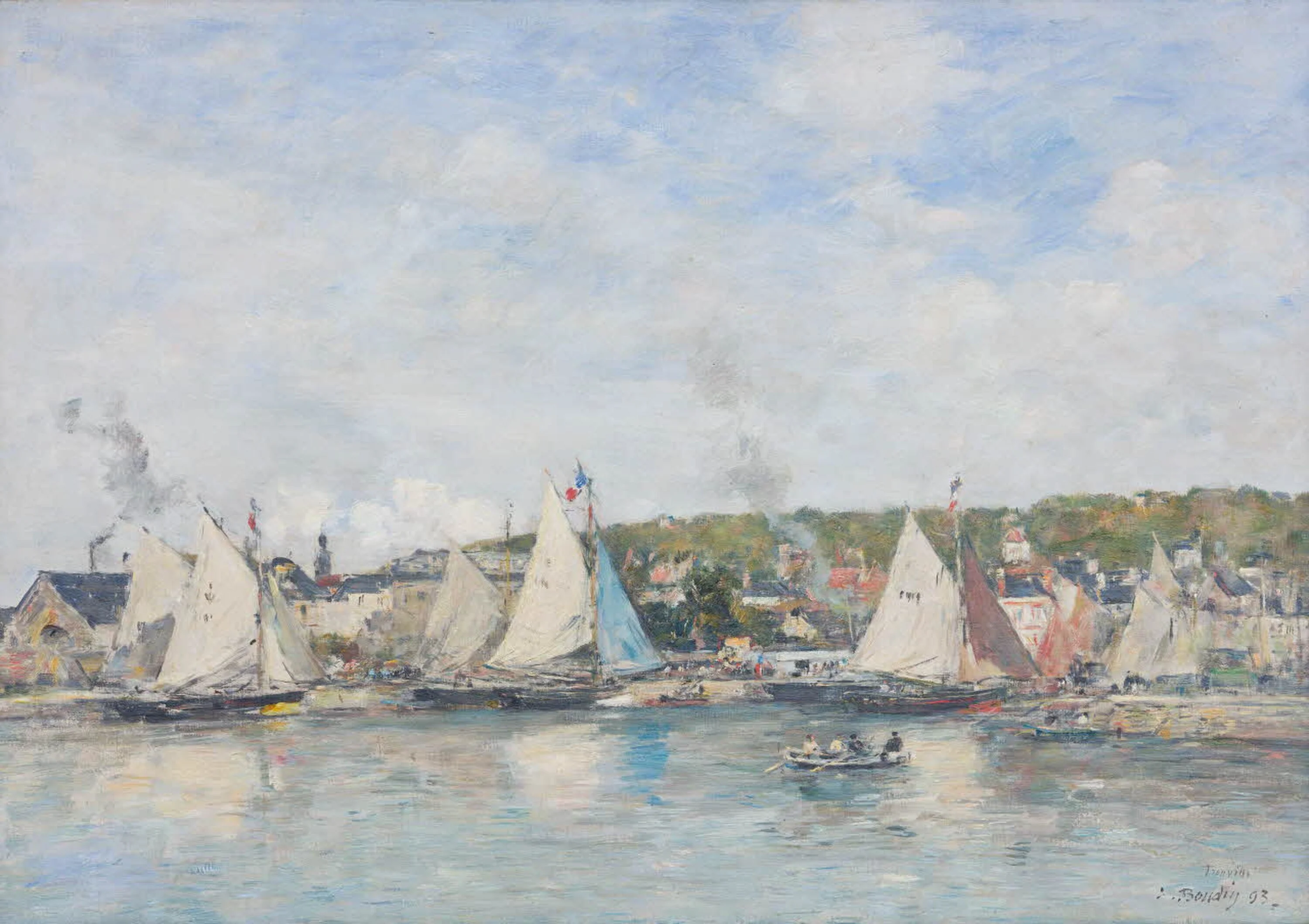 Le port de Trouville, Eugène Boudin