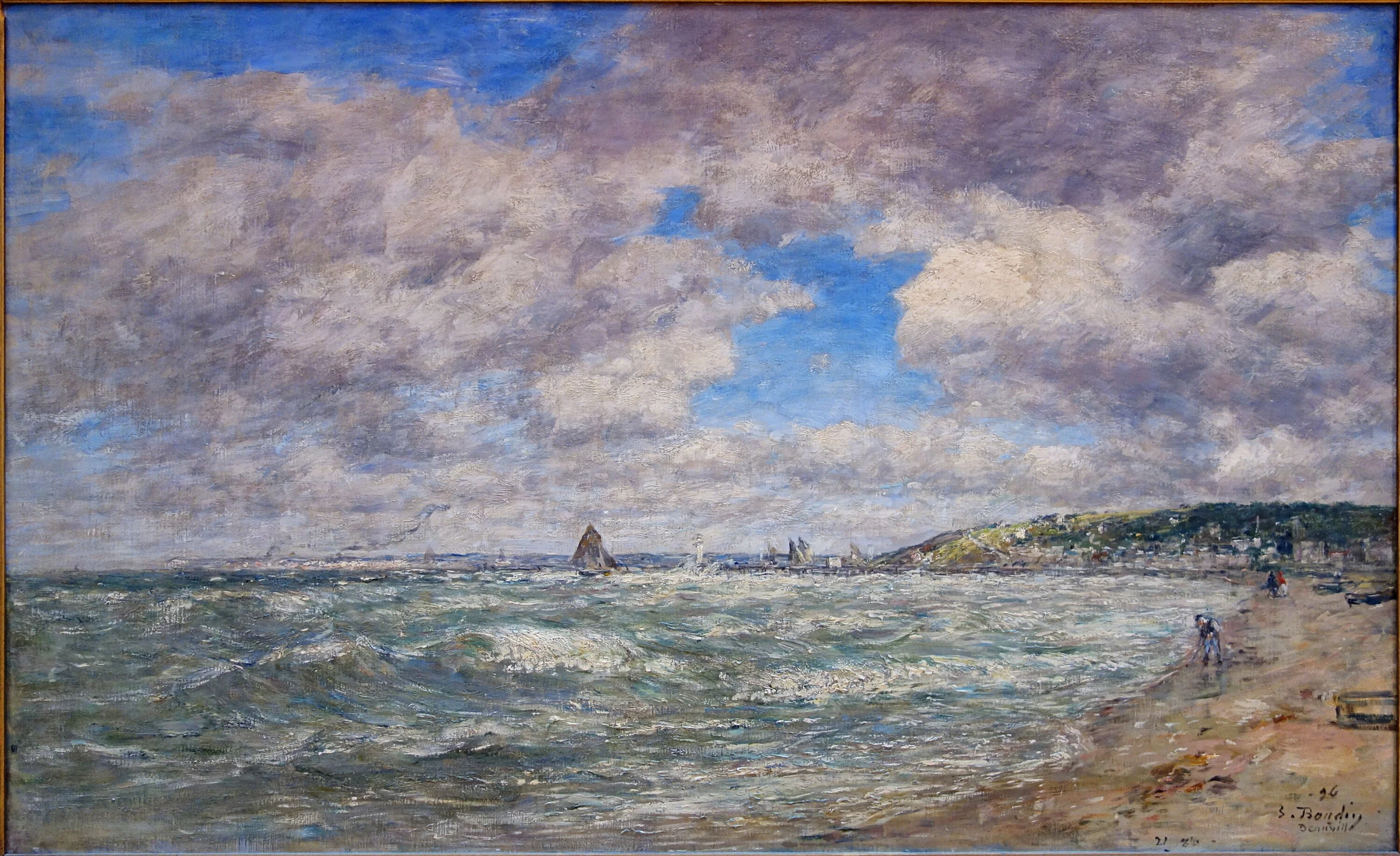 Le Rivage de Deauville, Eugène Boudin