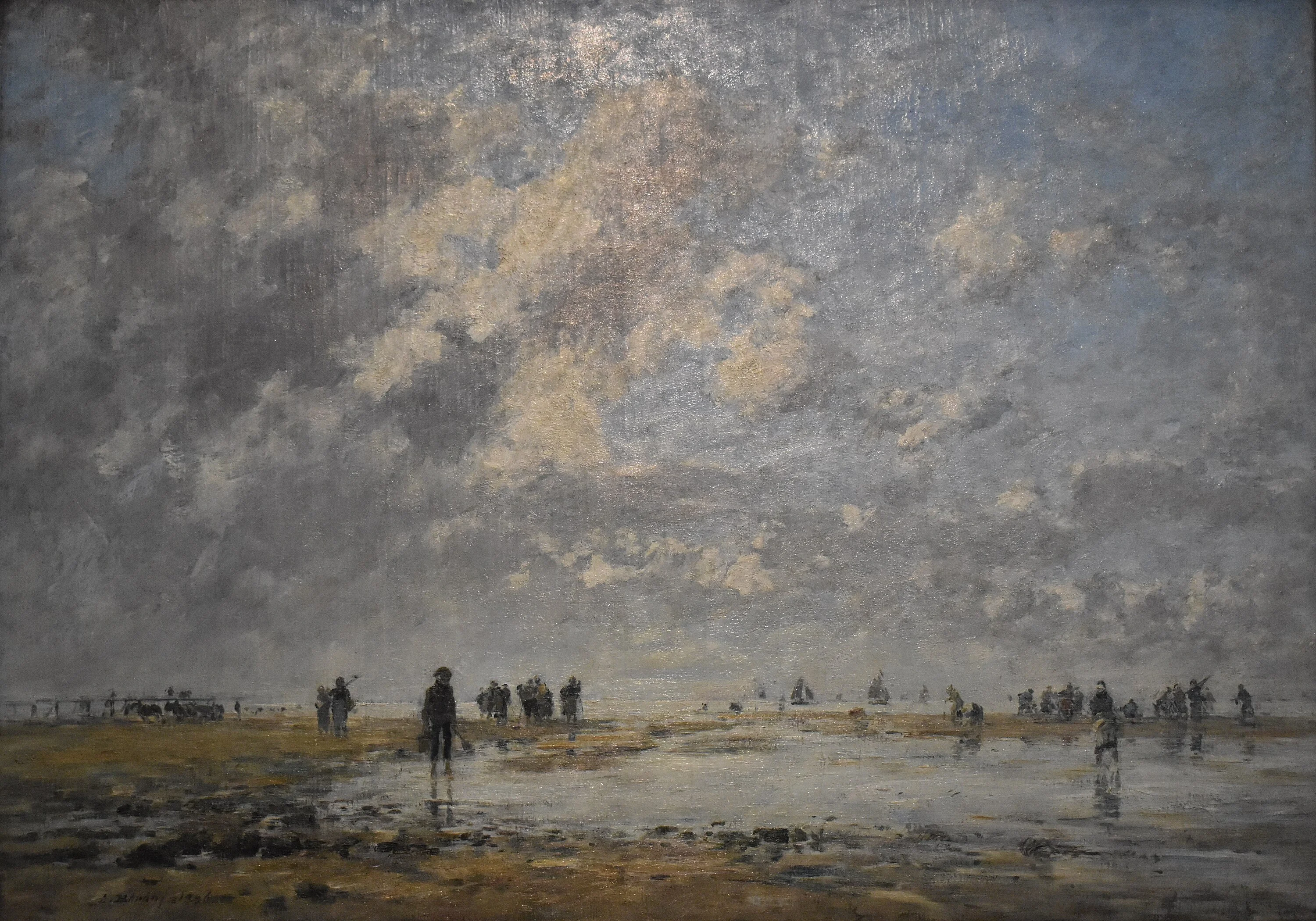 Marée basse à Etaples, Eugène Boudin