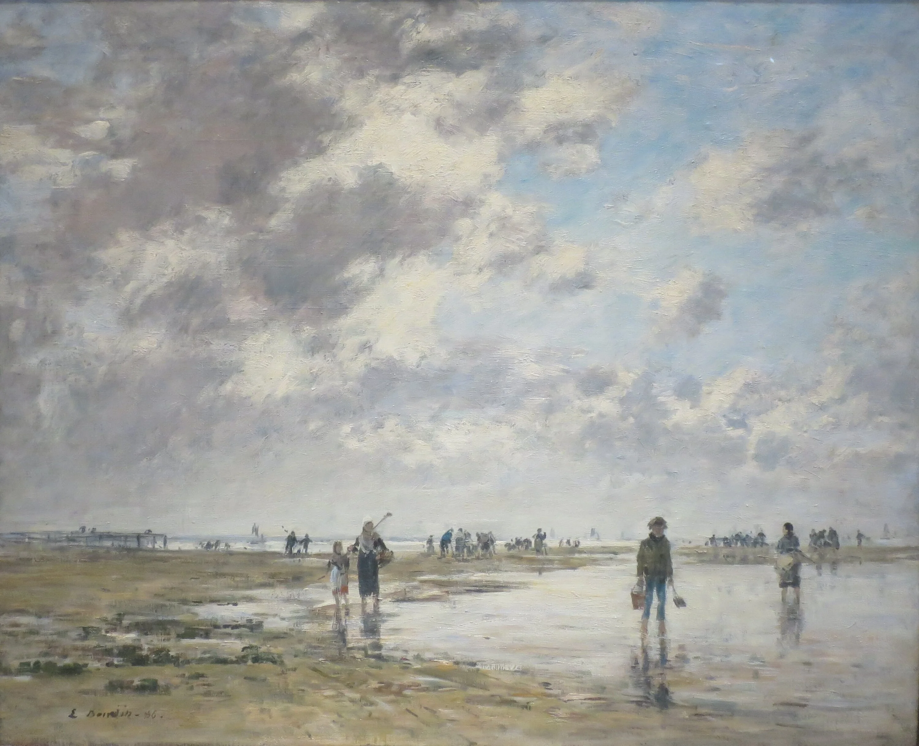 Marée basse, Berck, Eugène Boudin