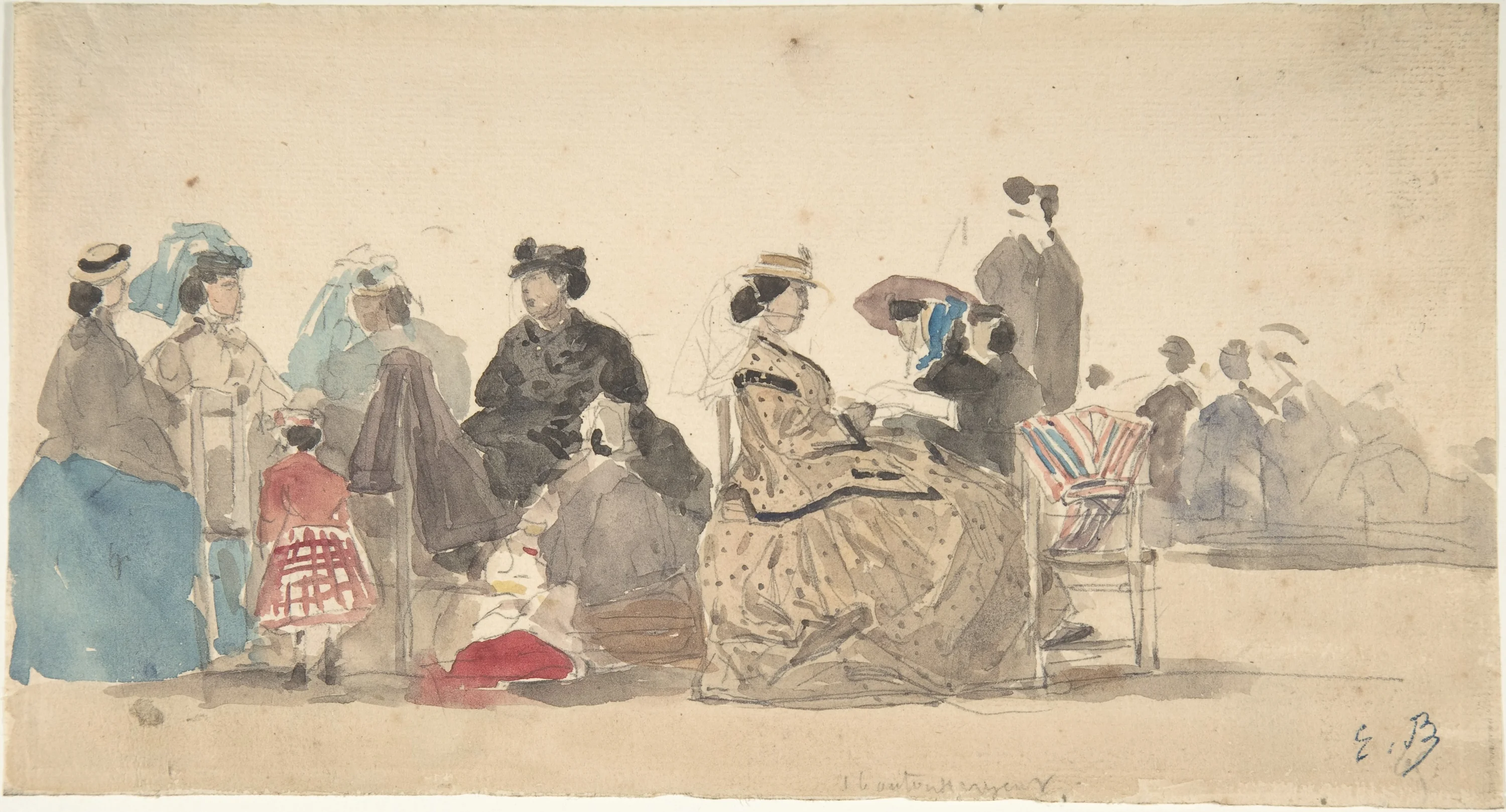 On the Beach, Eugène Boudin
