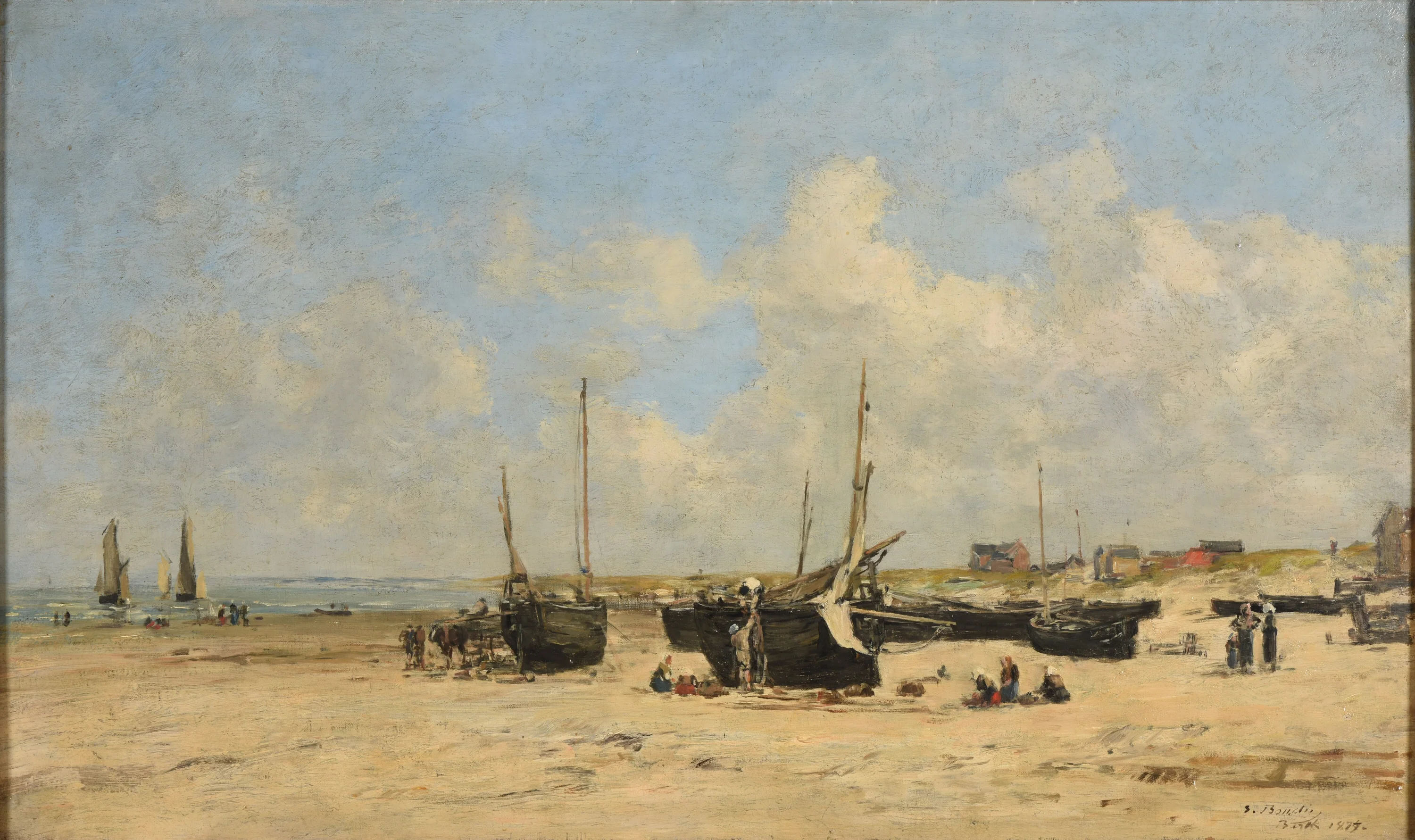 Plage de Berck à marée basse, Eugène Boudin