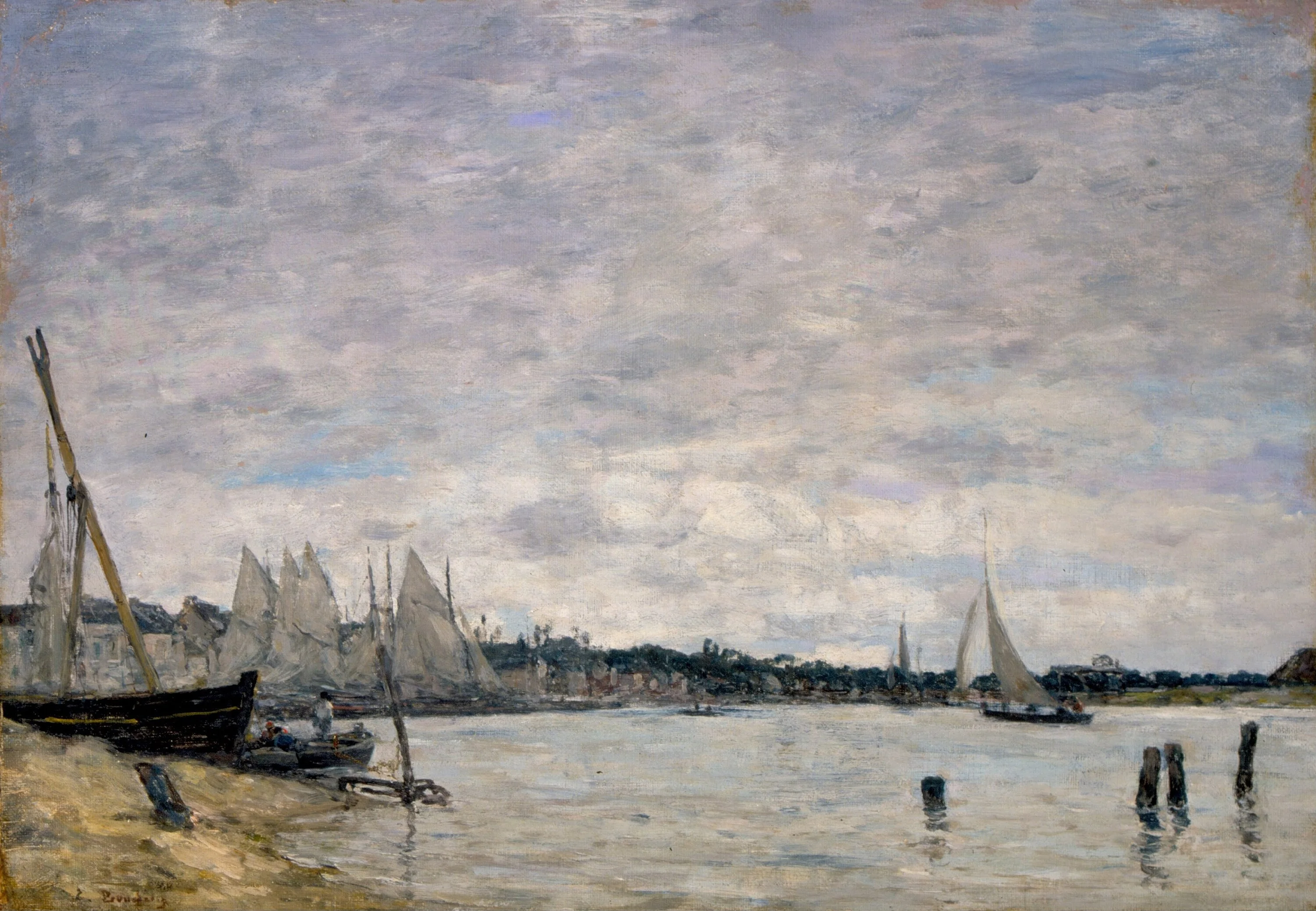 Port de Trouville, Eugène Boudin