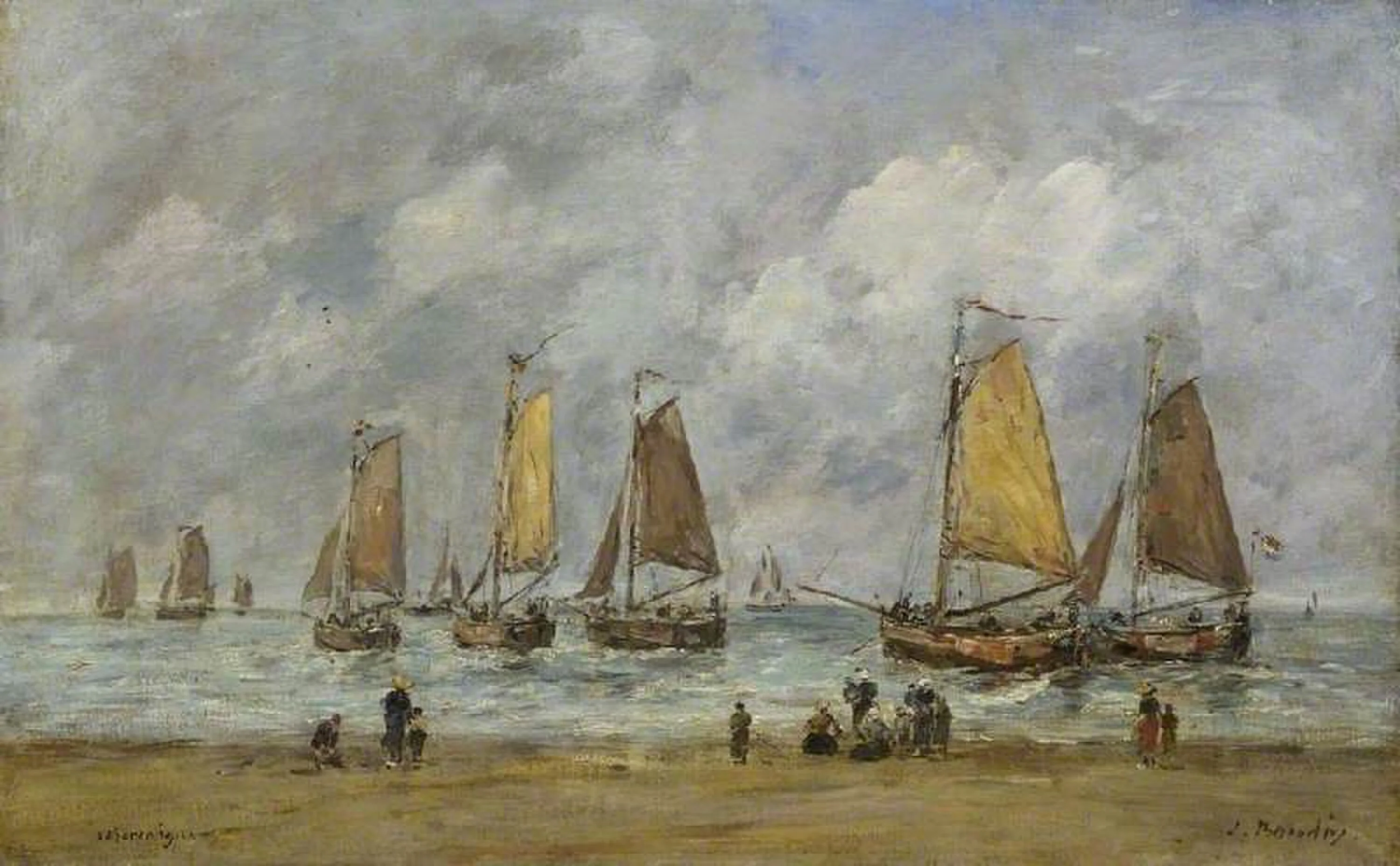 Scheveningen, Eugène Boudin