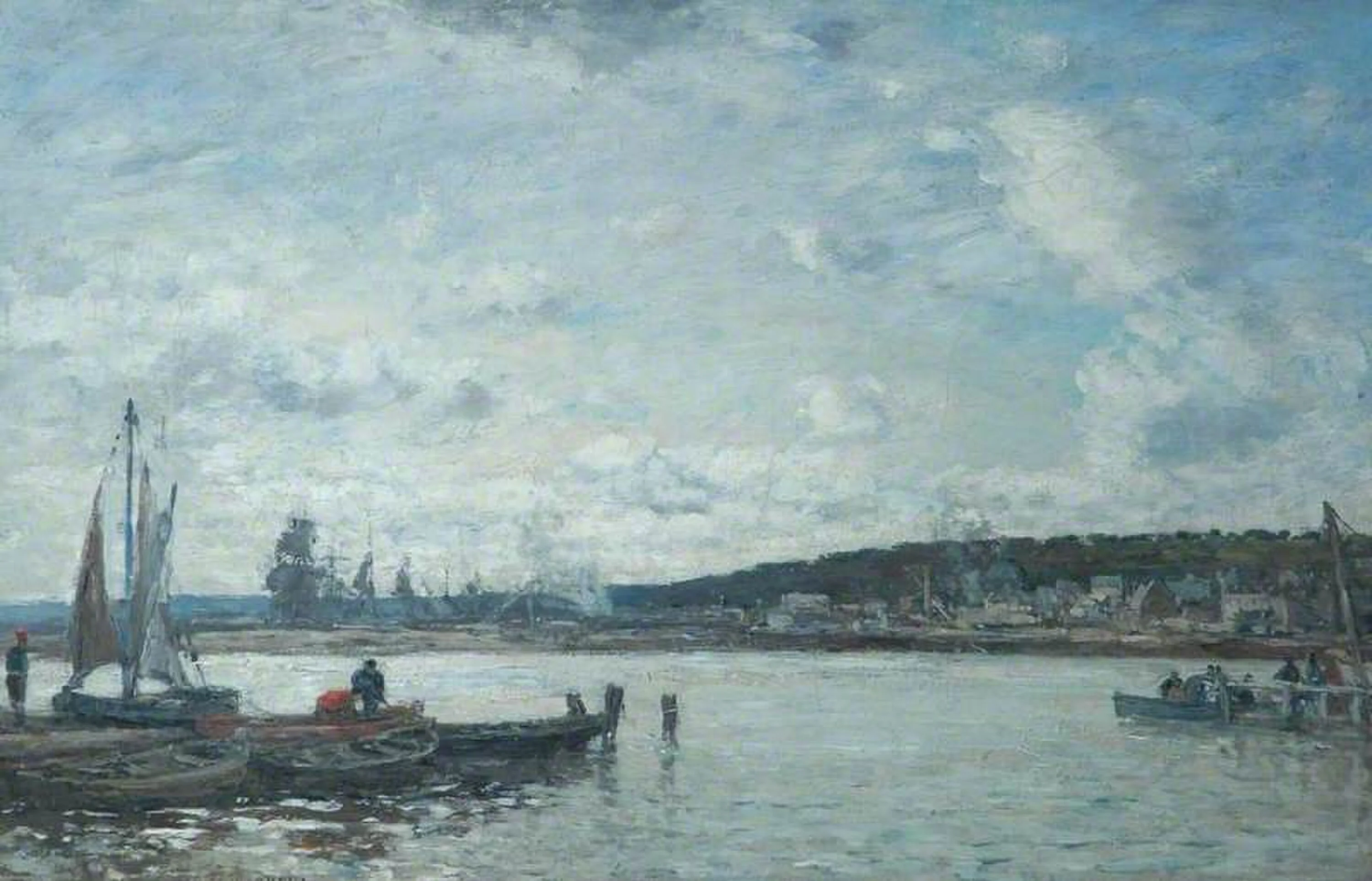 The Ferry at Deauville, Eugène Boudin