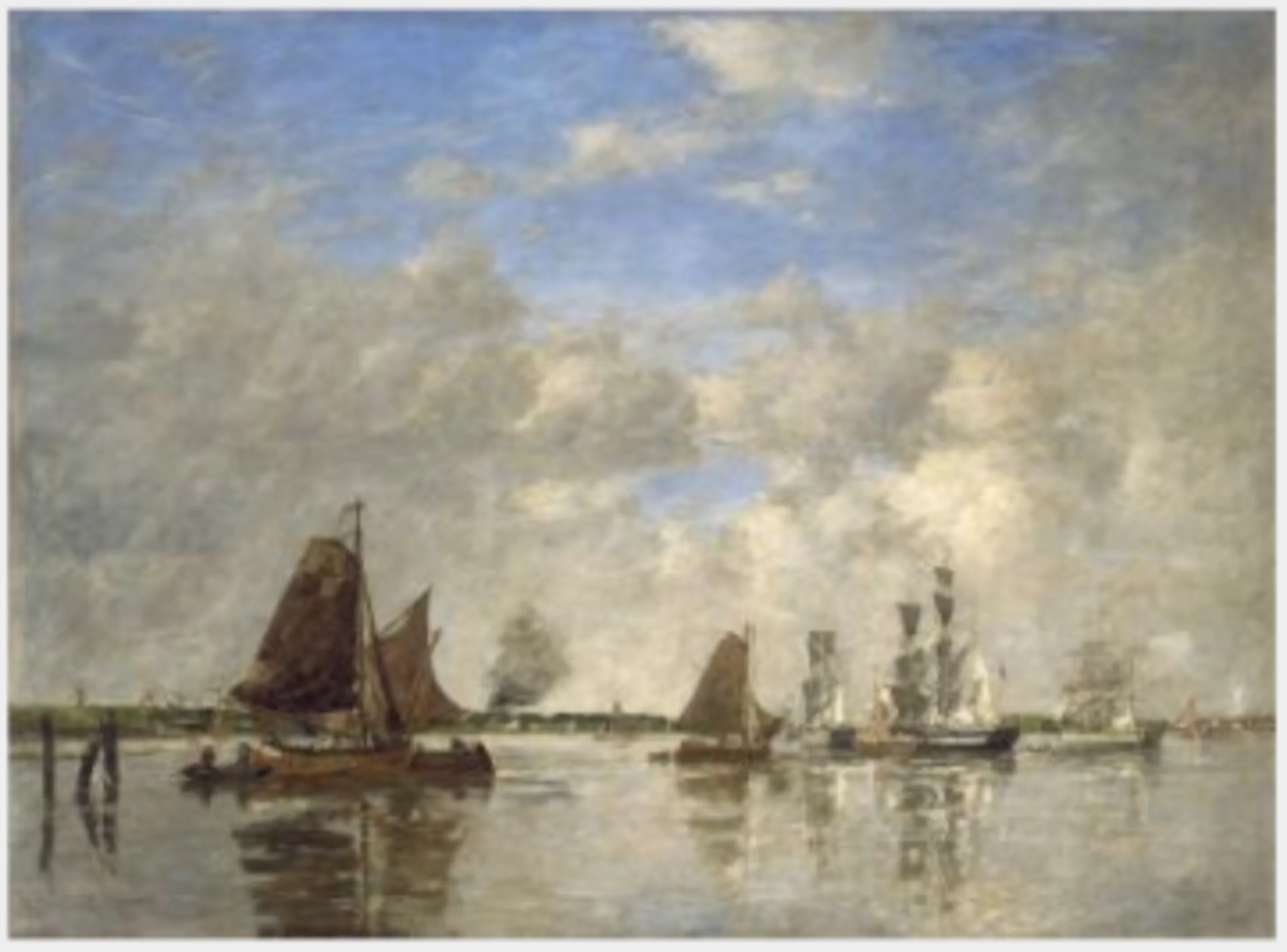 The Meuse at Dordrecht, Eugène Boudin