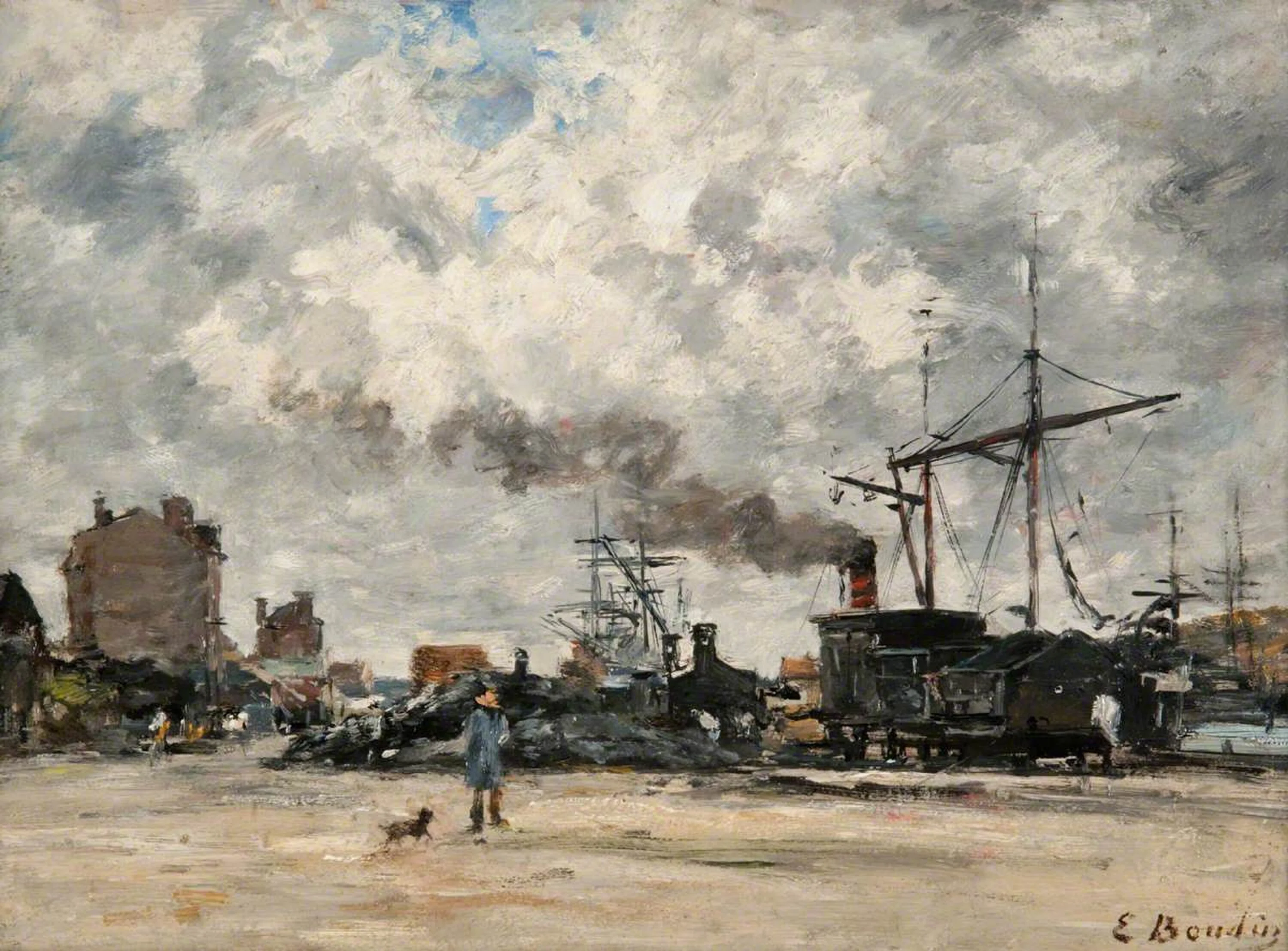 The Wharf, Eugène Boudin