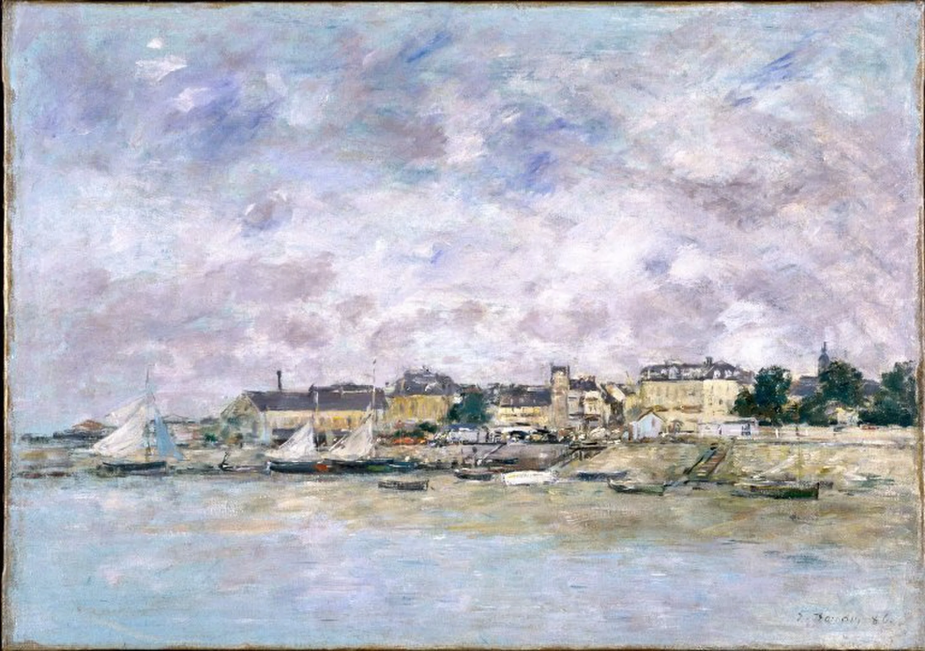 Trouville, le Port, Eugène Boudin