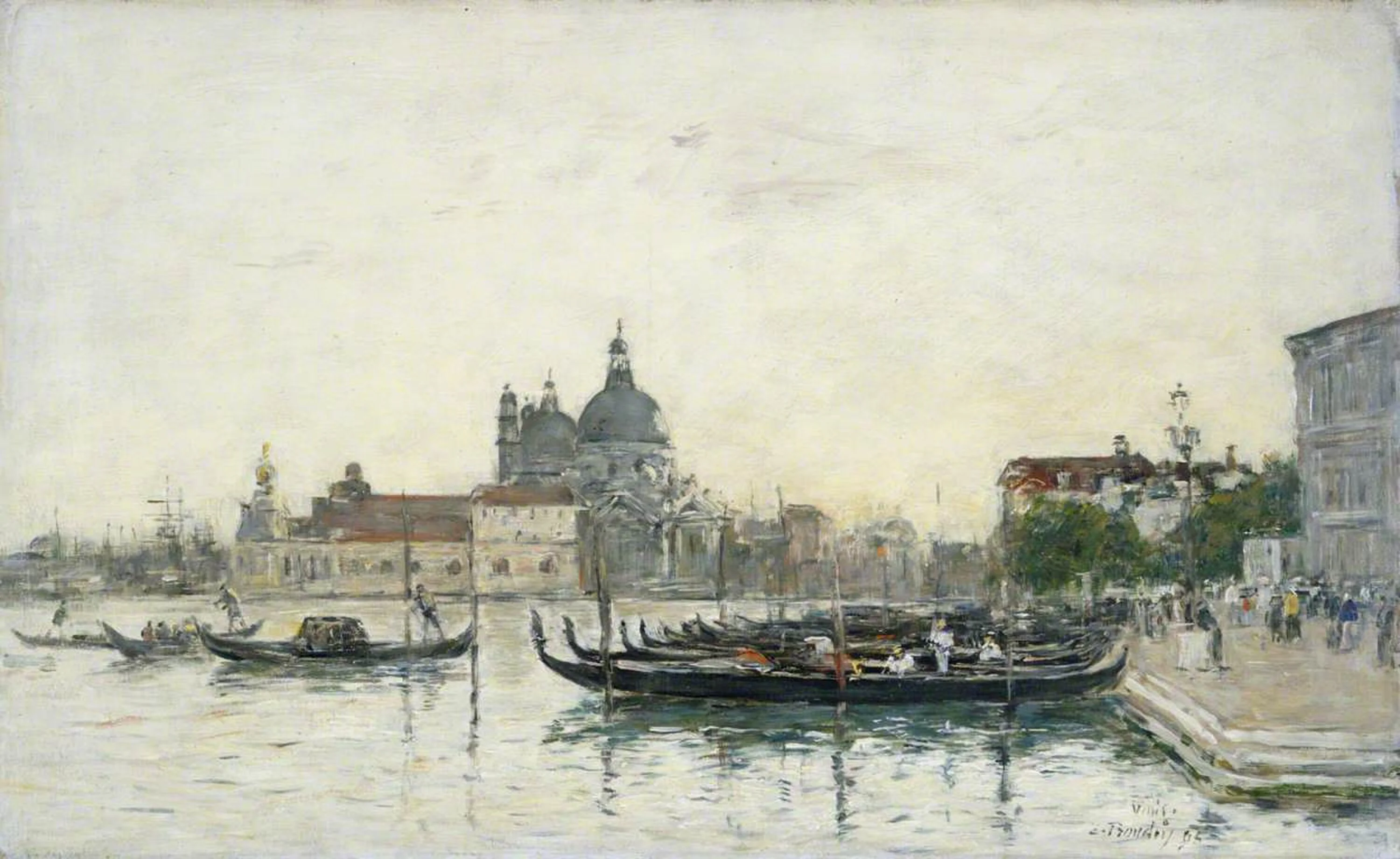 Venice, the Molo, Eugène Boudin