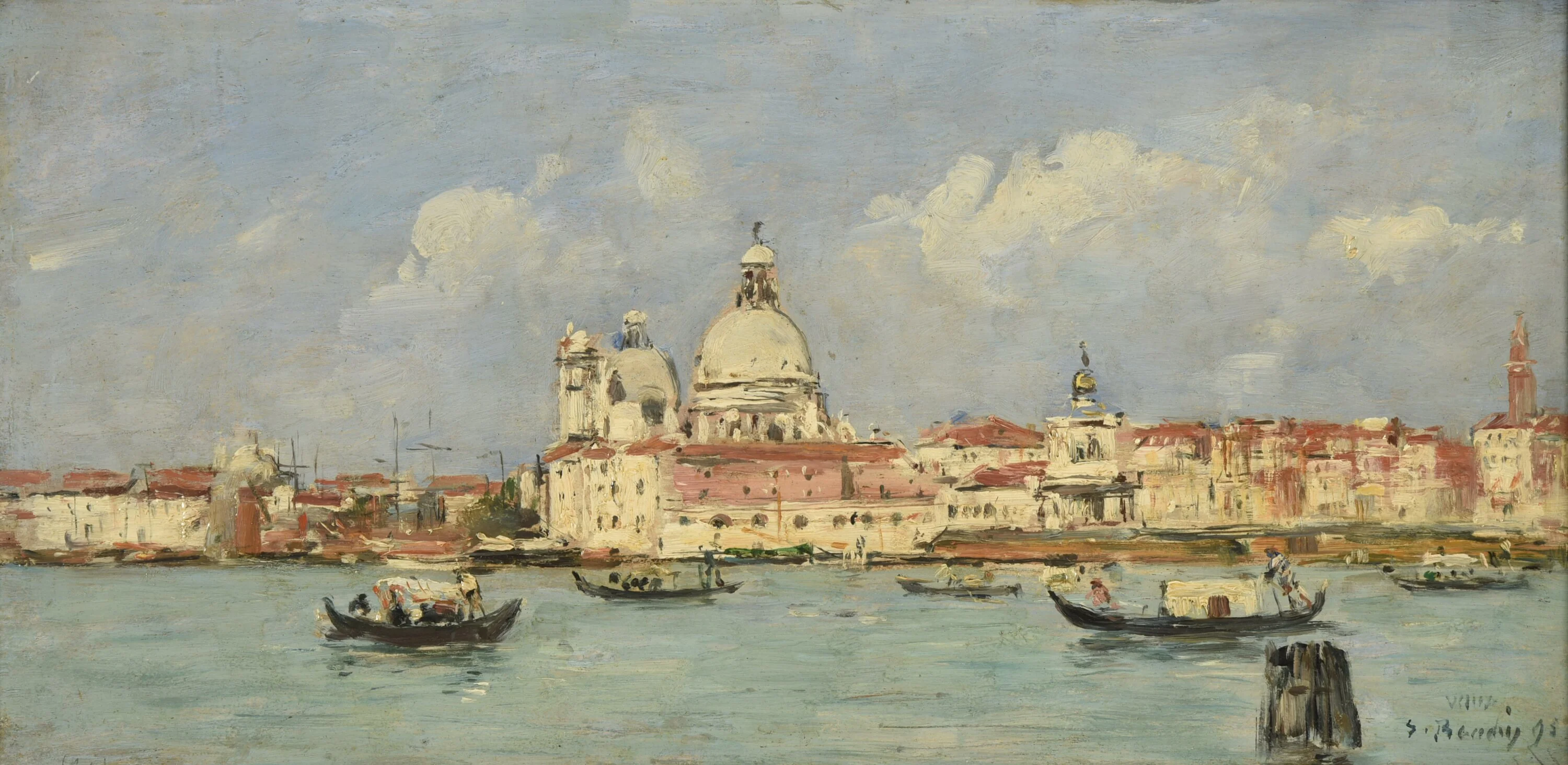 Venise. La douane et Notre-Dame-de-la-Salute, Eugène Boudin