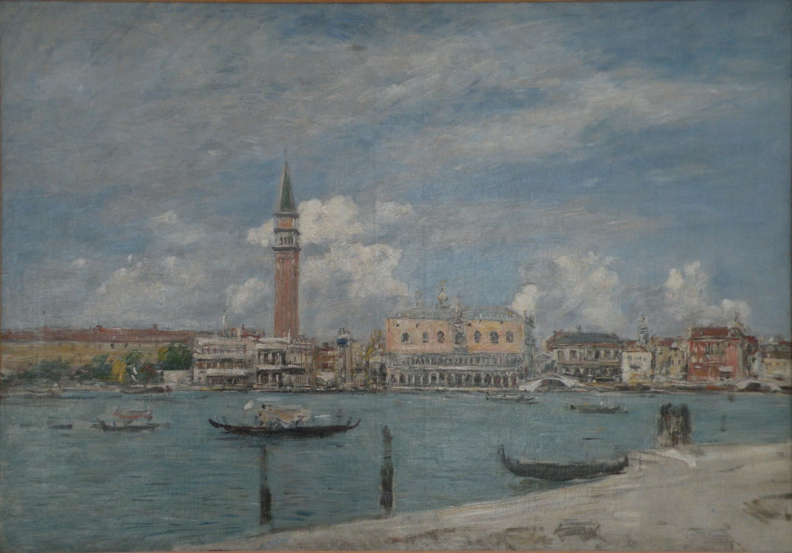 Venise, la Piazetta vue du Grand Canal, Eugène Boudin
