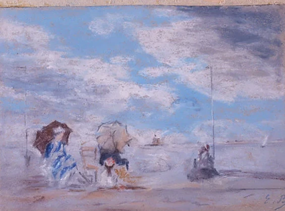 Beach Scene, Eugène Boudin