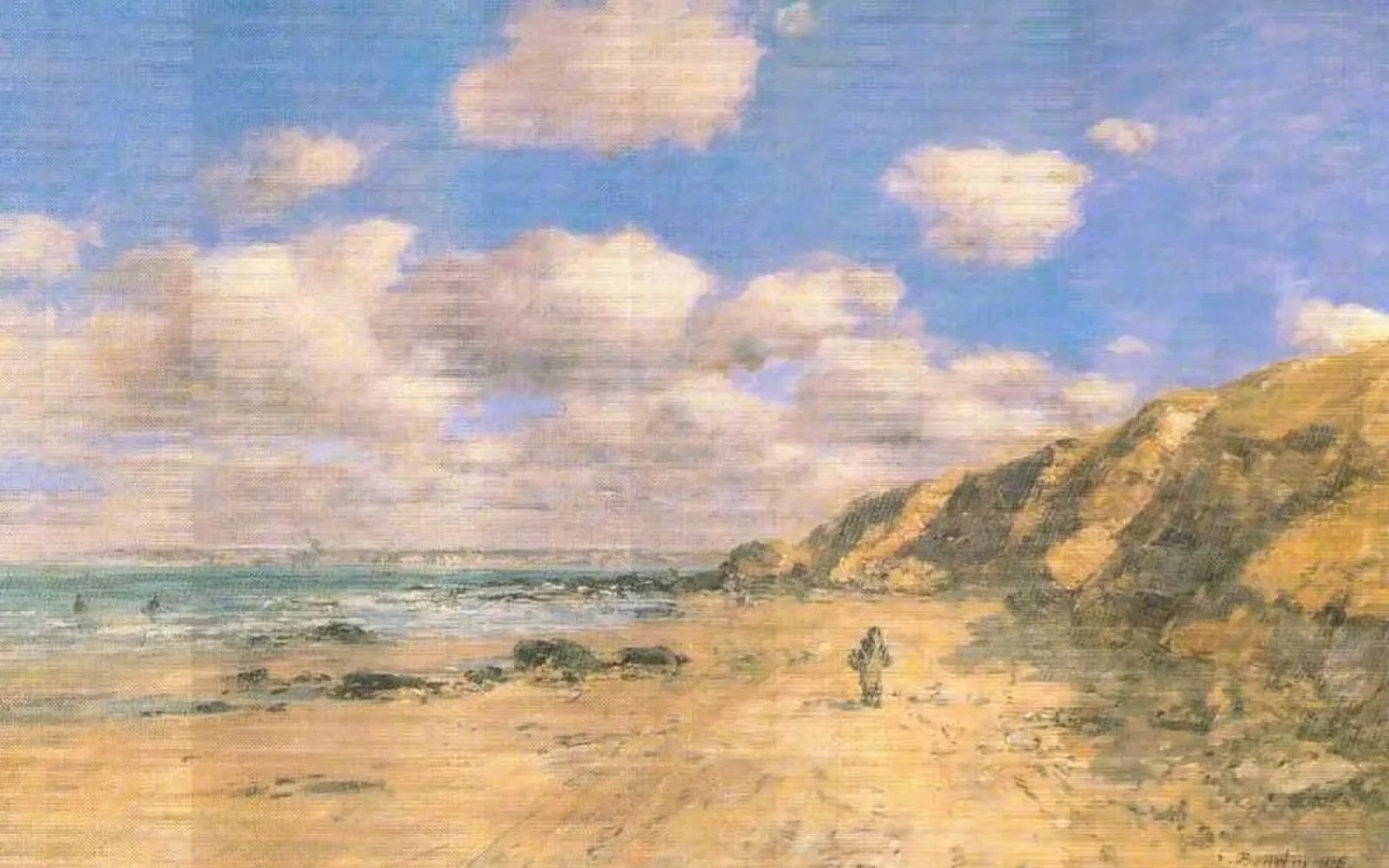 A Beach near Trouville, Eugène Boudin