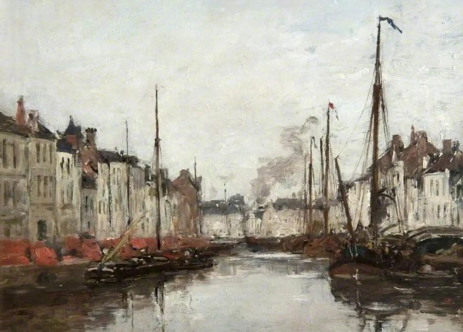 A Dutch Canal, Eugène Boudin