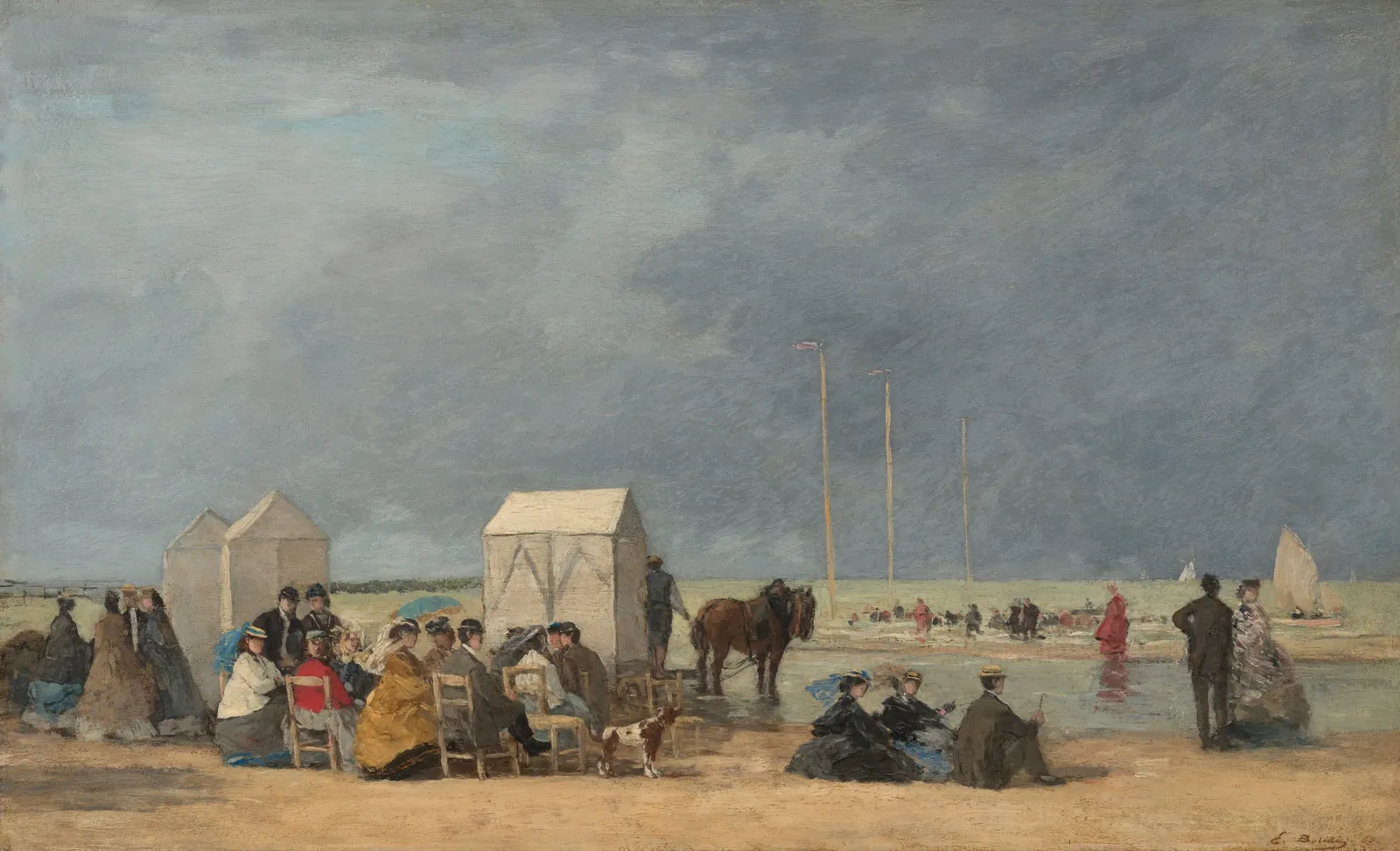 Bathing Time at Deauville, Eugène Boudin