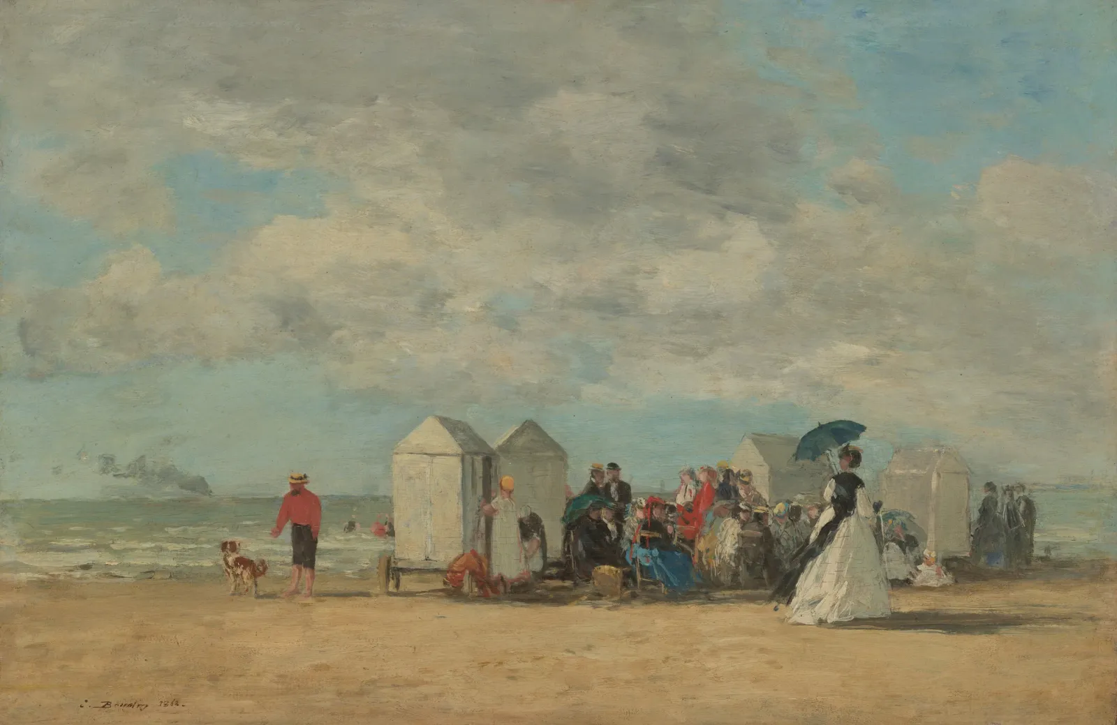 Beach Scene, Eugène Boudin