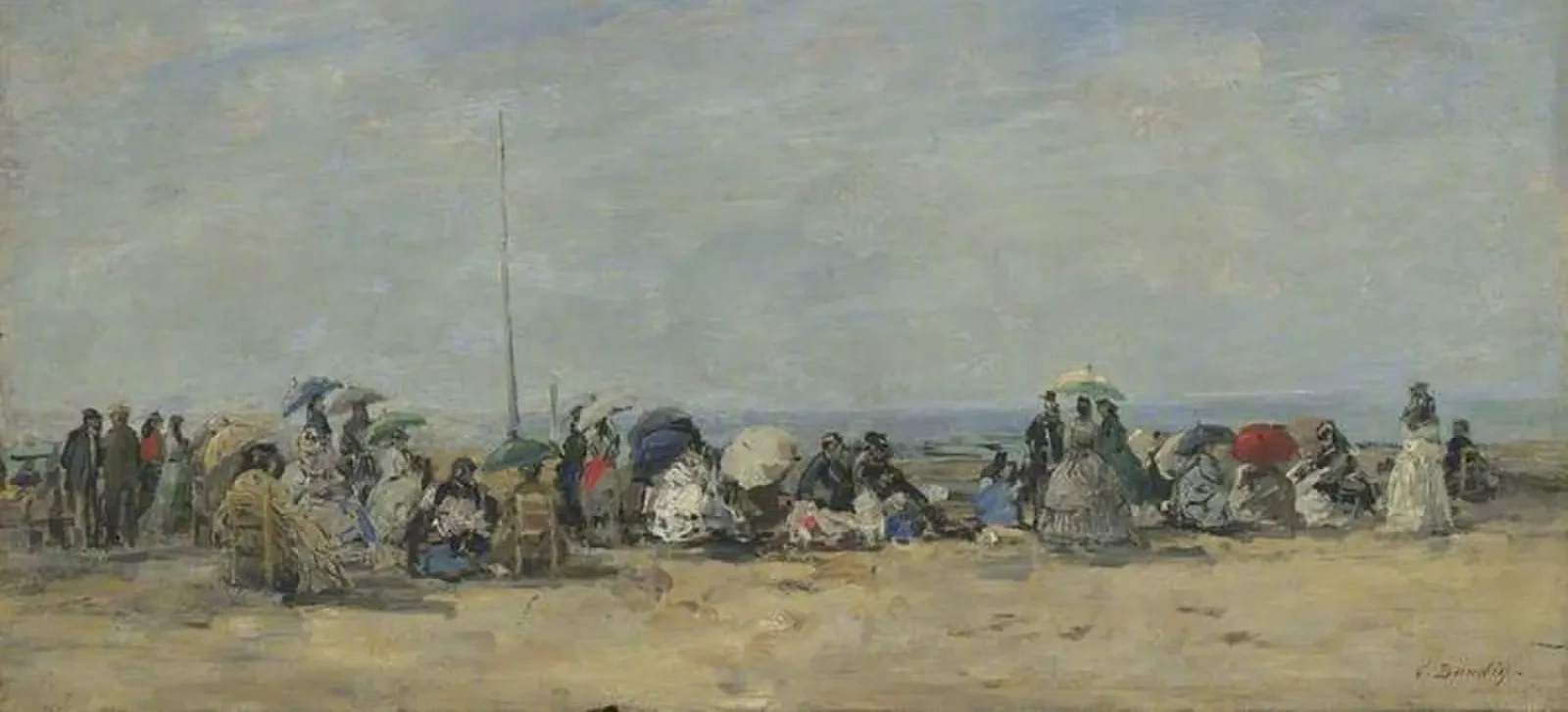 Beach Scene, Trouville, Eugène Boudin