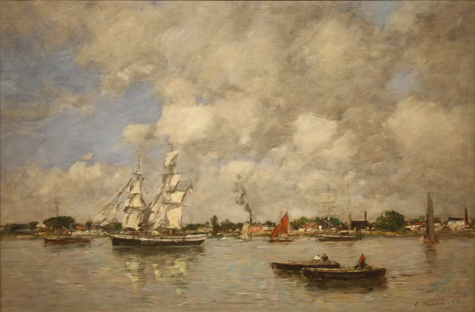 Bordeaux, Boats on the Garonne, Eugène Boudin