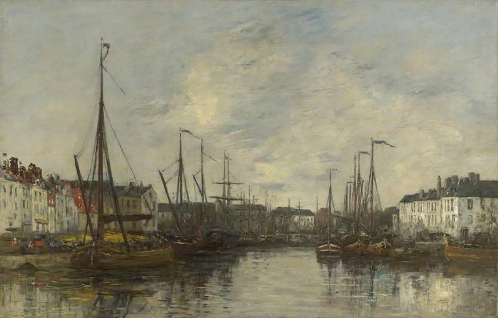 Brussels Harbour, Eugène Boudin