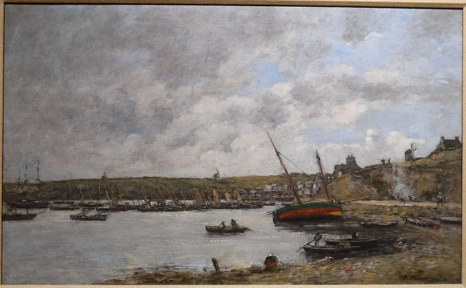 Camaret Harbor, Eugène Boudin